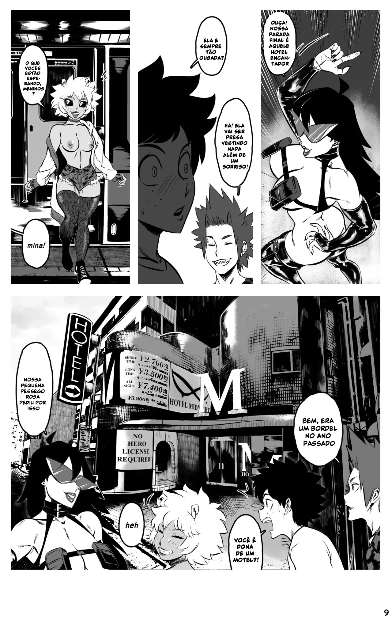 My Hero Academia: Hora da Meia-noite - Izuku Midoriya metendo fundo na piranha novinha Mina Ashido em Hentai HQ Brasileiro