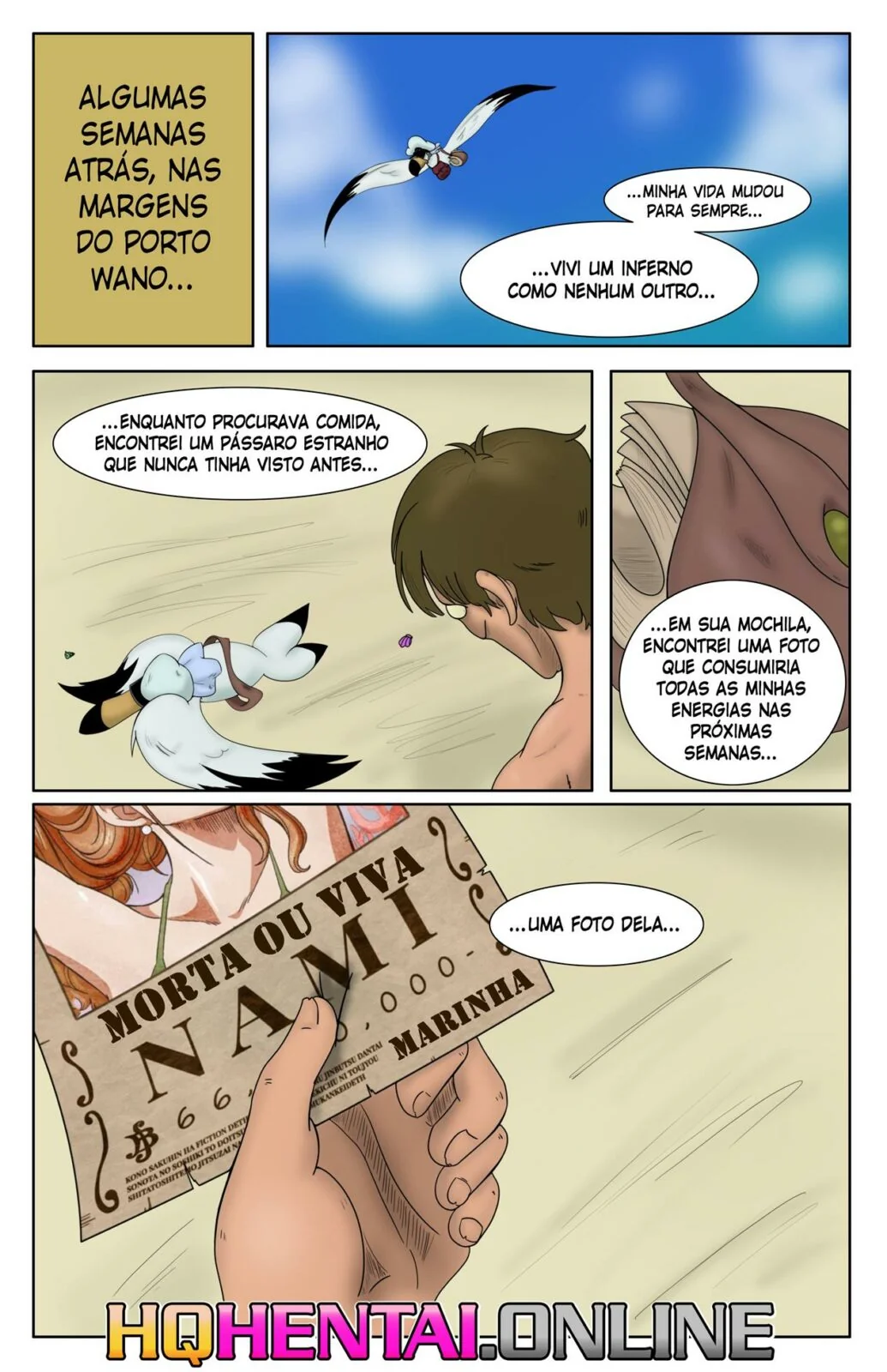 Nami é uma piranha e adora uma piroca - One Piece Hentai HQ Brasileiro