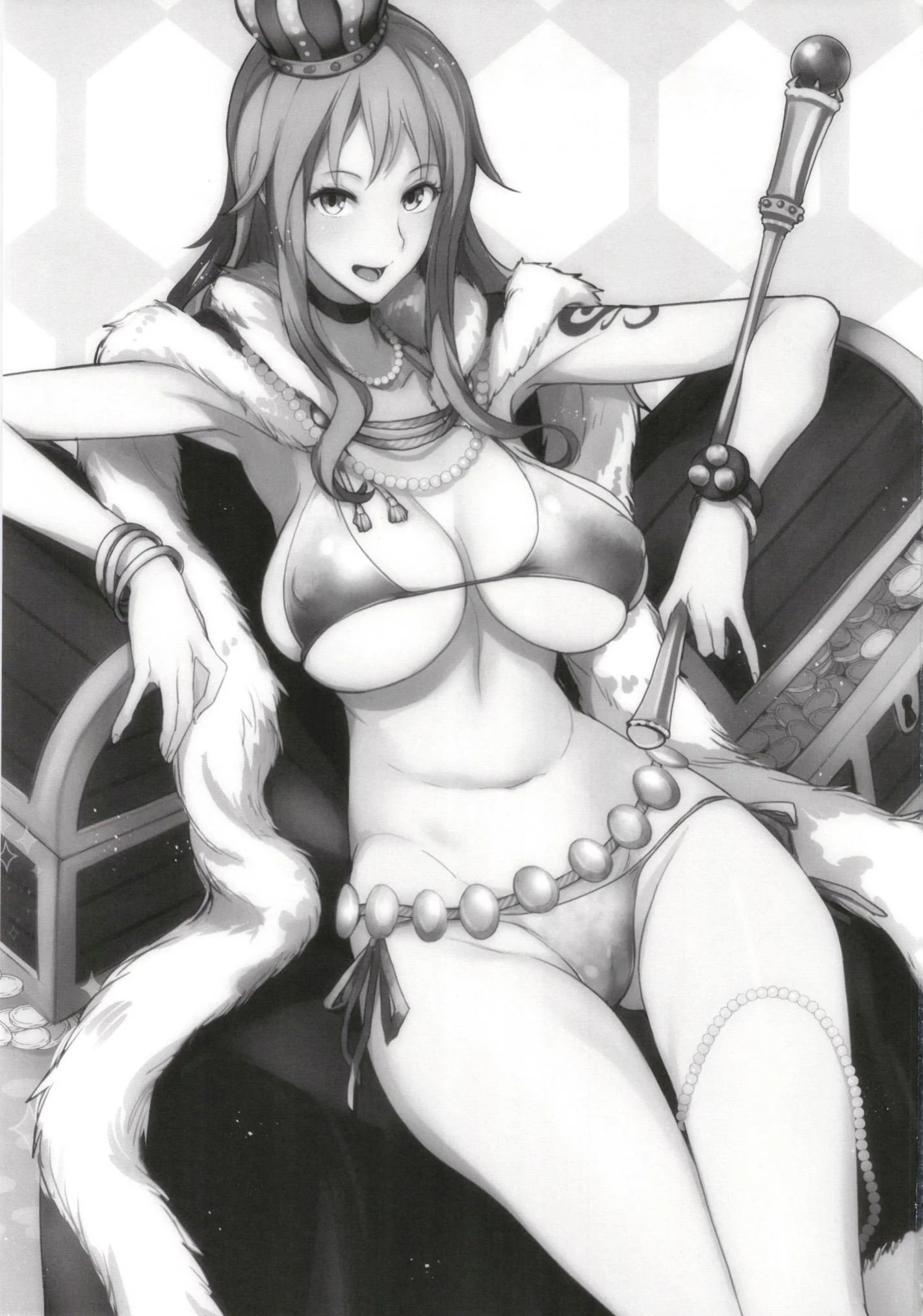 Nami Levando Rola e Mostrando os Peitões em Hentai HQ