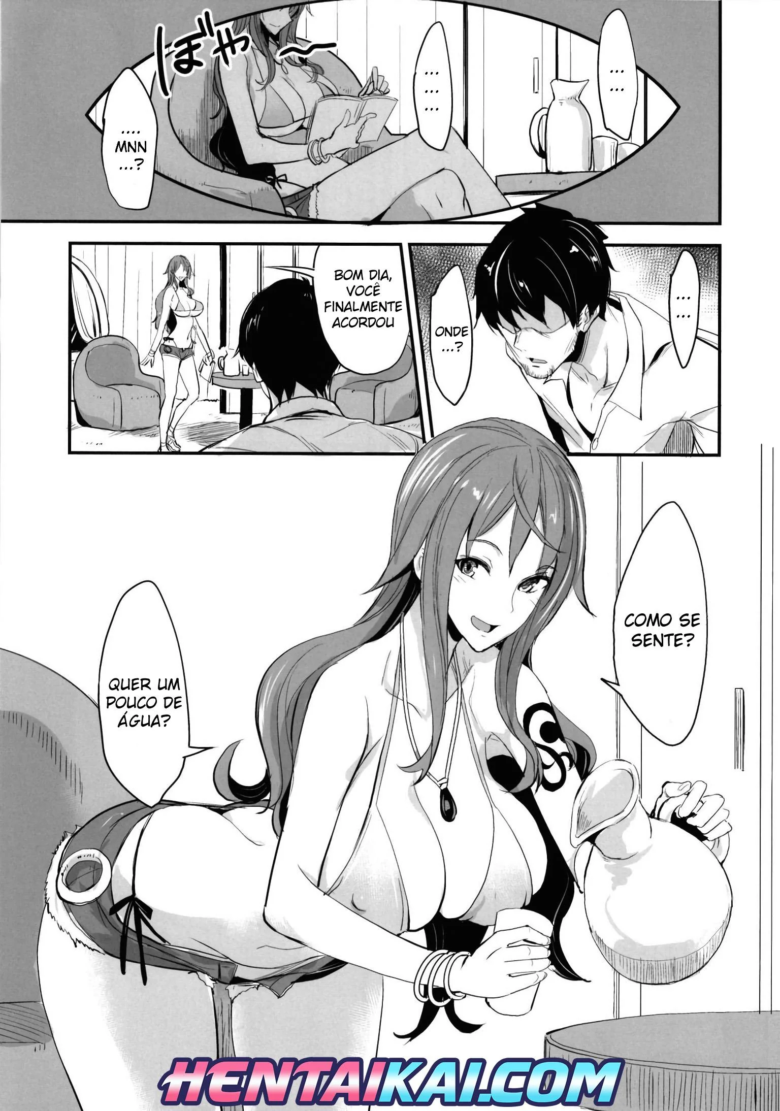 Nami Levando Rola e Mostrando os Peitões em Hentai HQ