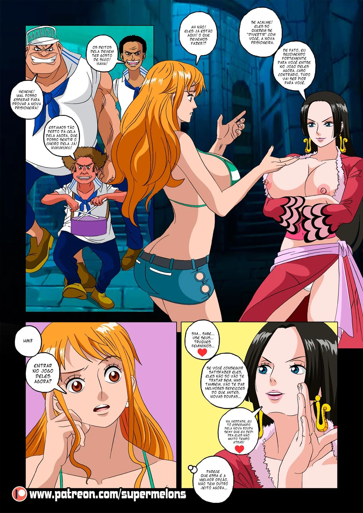 Nami Putinha do One Piece Capturada: Uma Aventura Cheia de Piroca em Hentai HQ