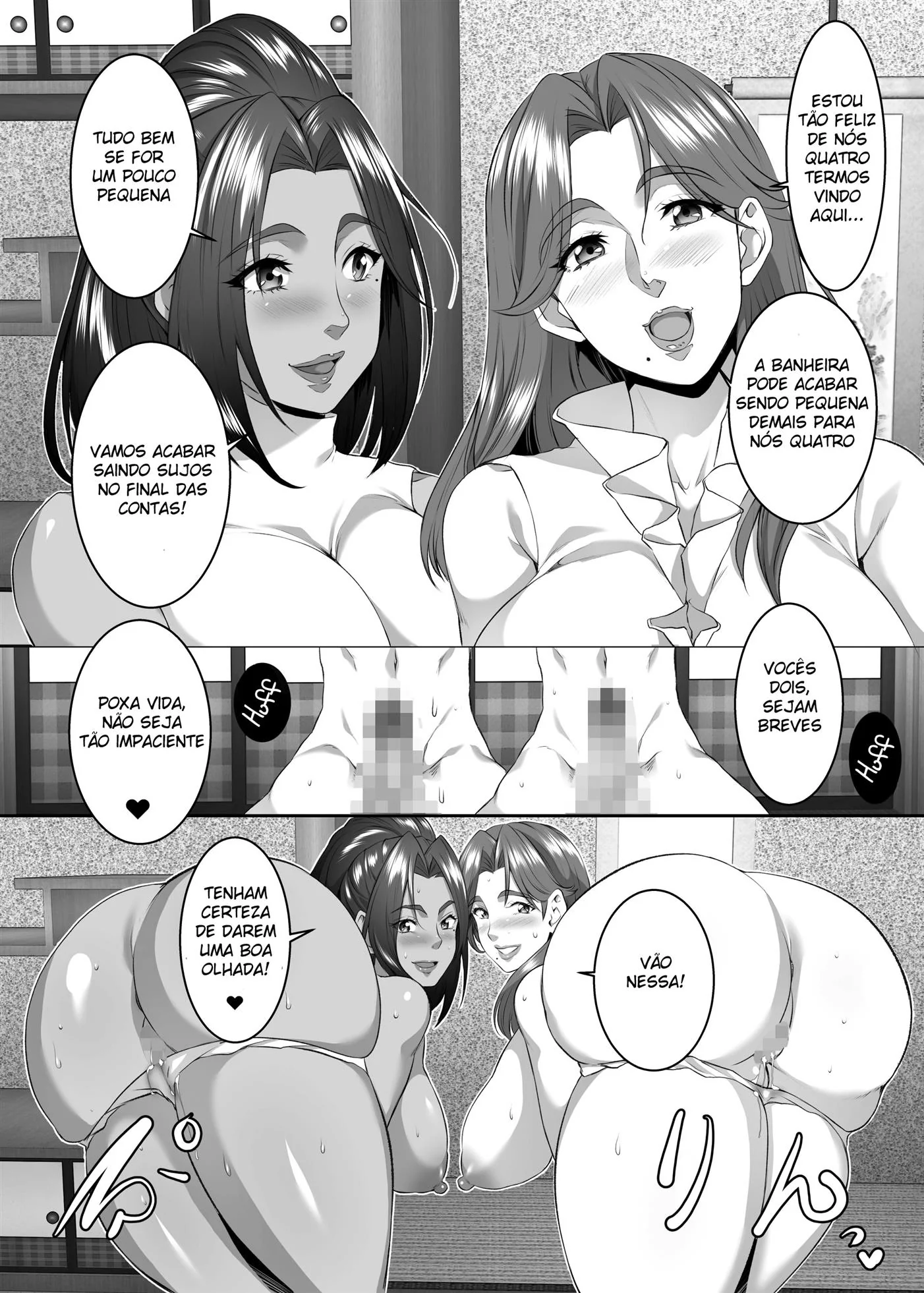 Nanaka, a piranha gostosa da madrugada - Hentai na Praia com as Ciumentas Safadas em HQ Brasileiro