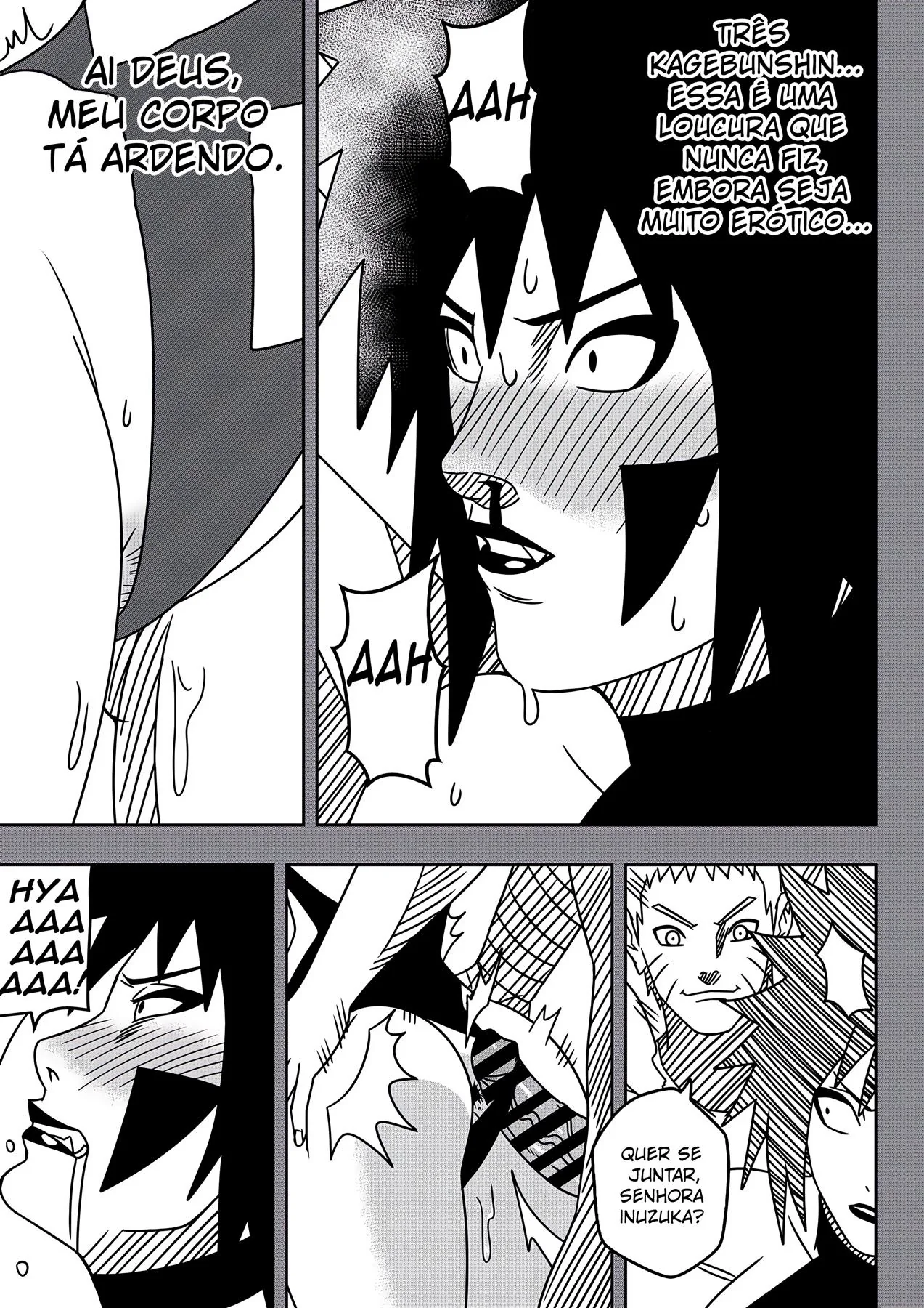 Naruto e Anko Piranhas Safadas da Vila: Mestre Kakashi no meio da Putaria em SuperHQ Brasileiro