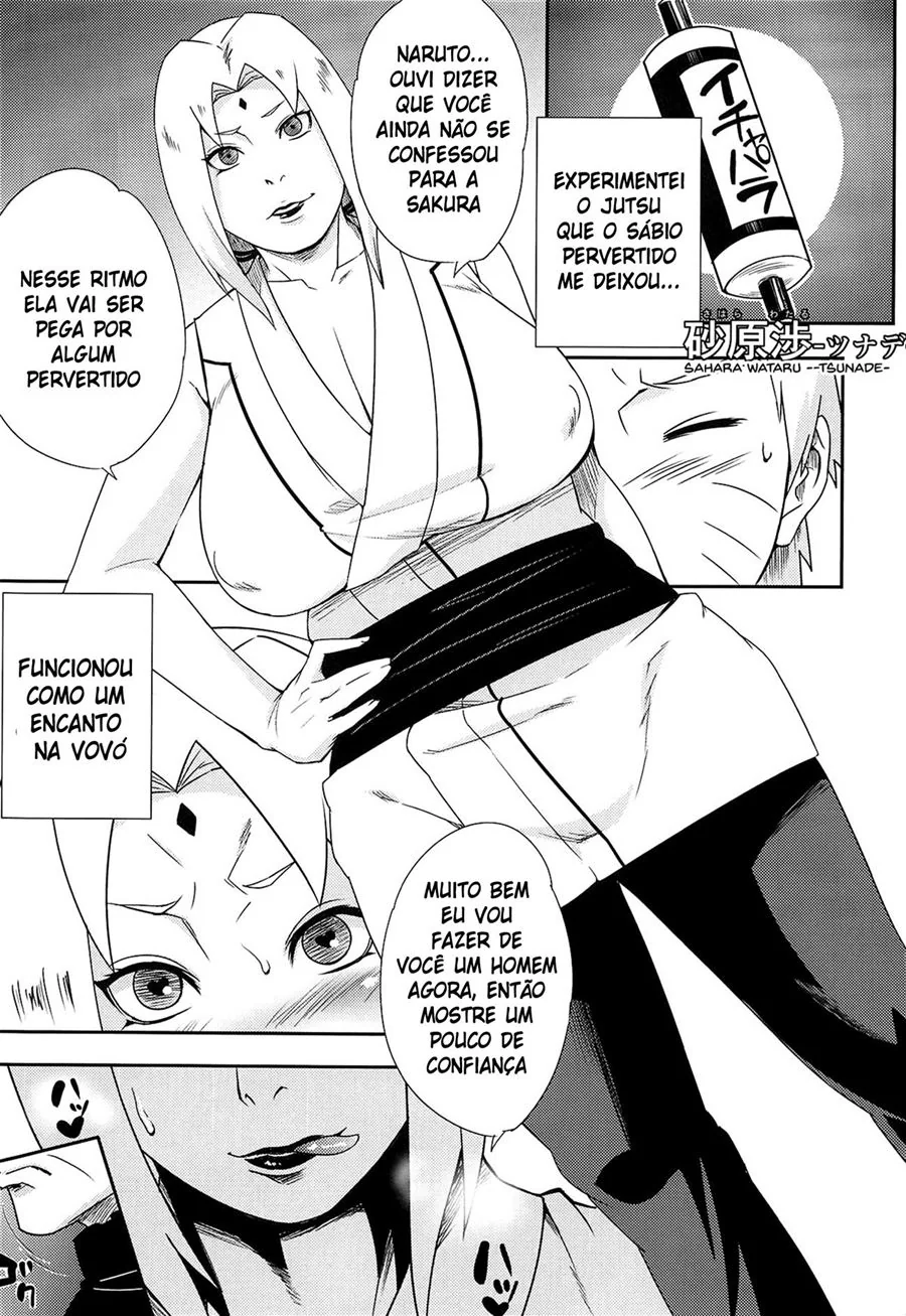 Naruto e as Piranhas da Vila: Hinata, Sakura e Tsunade na Piroca do Boruto Hentai HQ Brasileiro