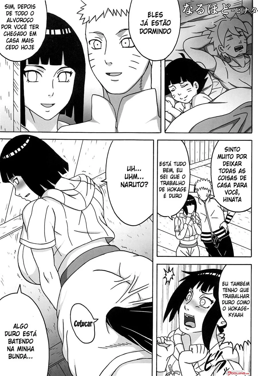 Naruto e as Piranhas da Vila: Hinata, Sakura e Tsunade na Piroca do Boruto Hentai HQ Brasileiro