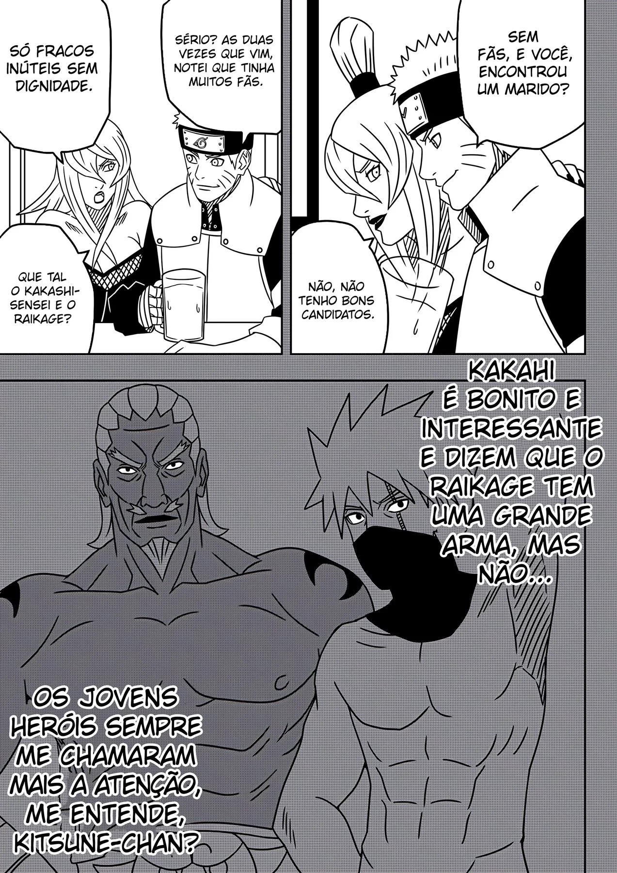 Naruto Hentai: A Rola do Mizukage na Buceta da Piranha da Vila da Névoa" em HQ Brasileiro