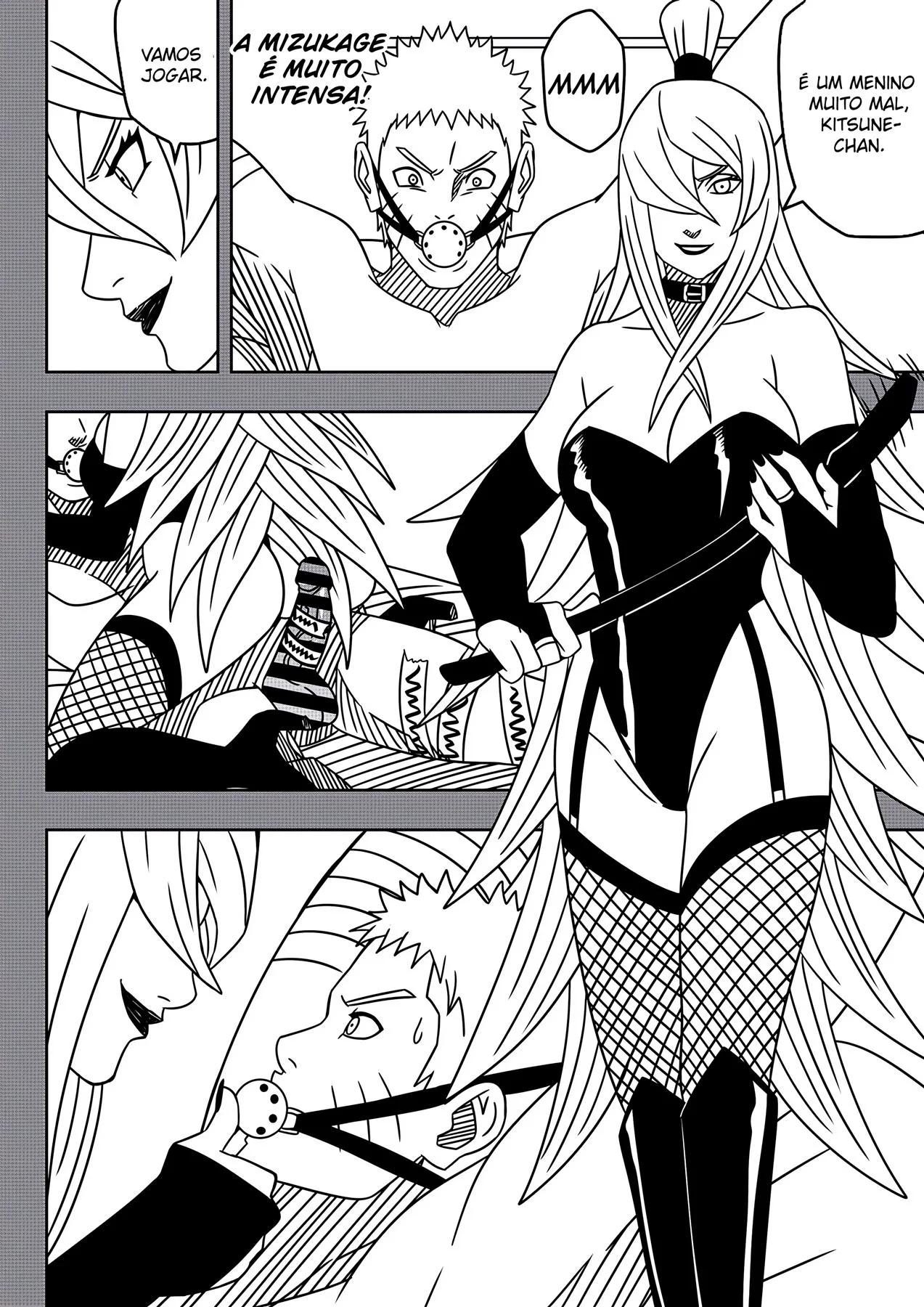 Naruto Hentai: A Rola do Mizukage na Buceta da Piranha da Vila da Névoa" em HQ Brasileiro