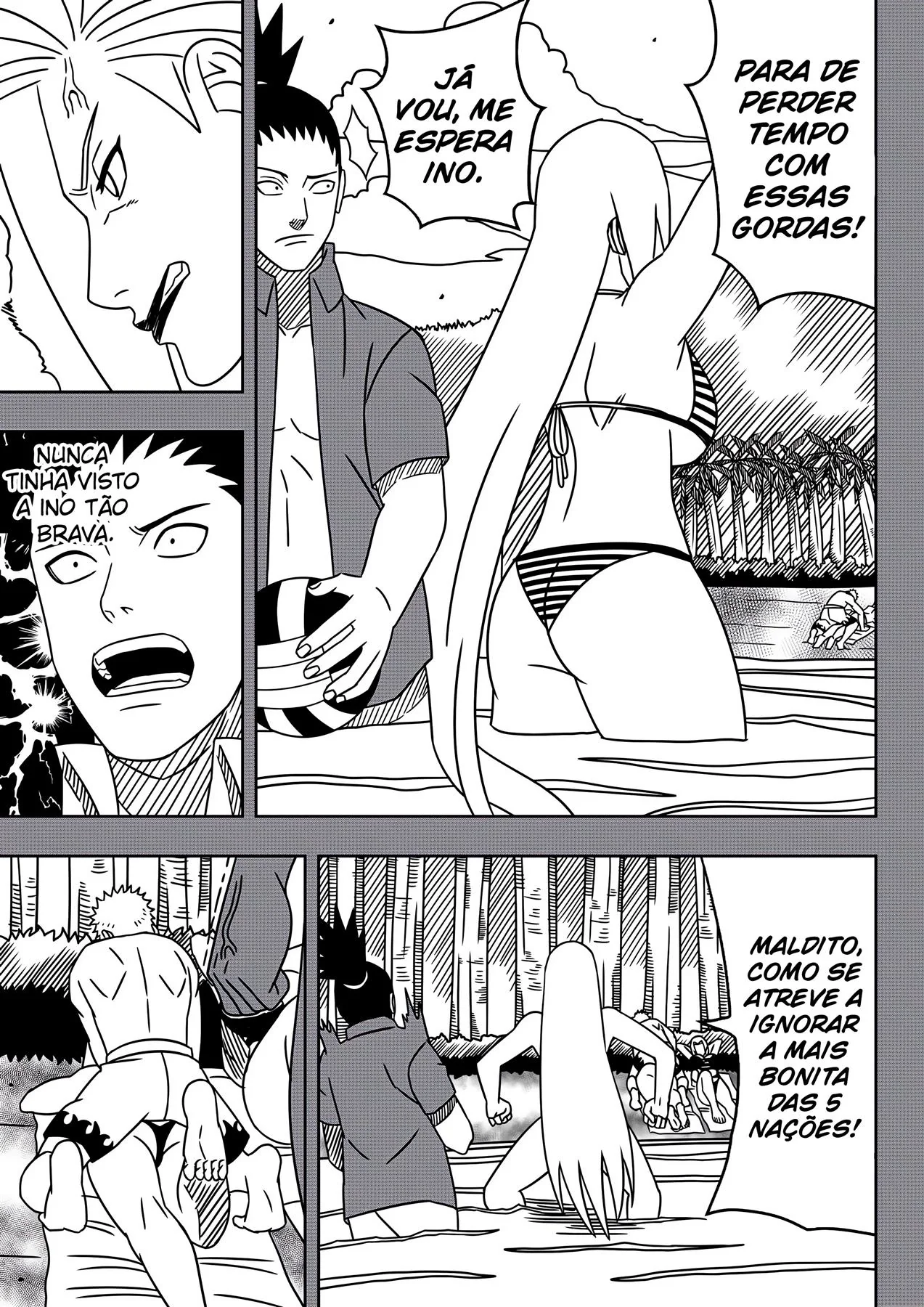 Naruto Hentai: A Rola do Mizukage na Buceta da Piranha da Vila da Névoa" em HQ Brasileiro