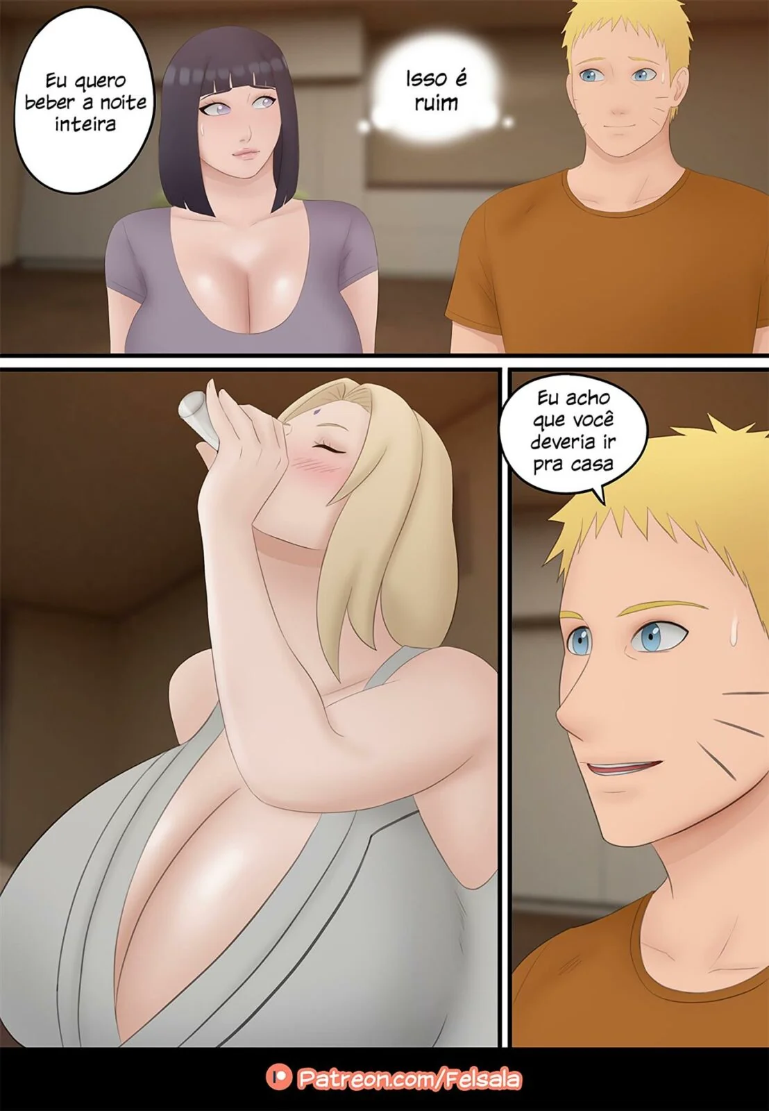 Naruto Piranha: Foda Escandalosa Na Casa Uzumaki em HQ Brasileiro