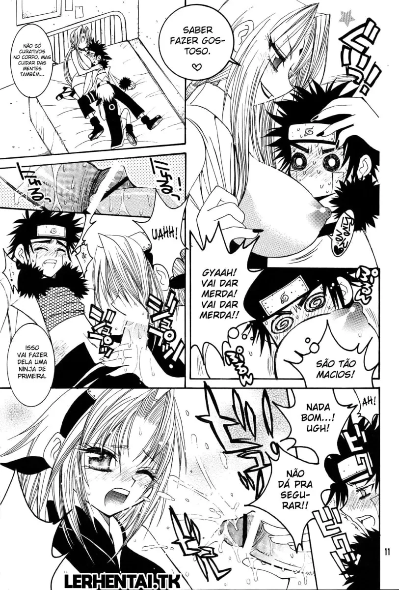 Naruto Porno: Kiba Flagra Tsunade e Sakura na Putaria - HQ Brasileiro