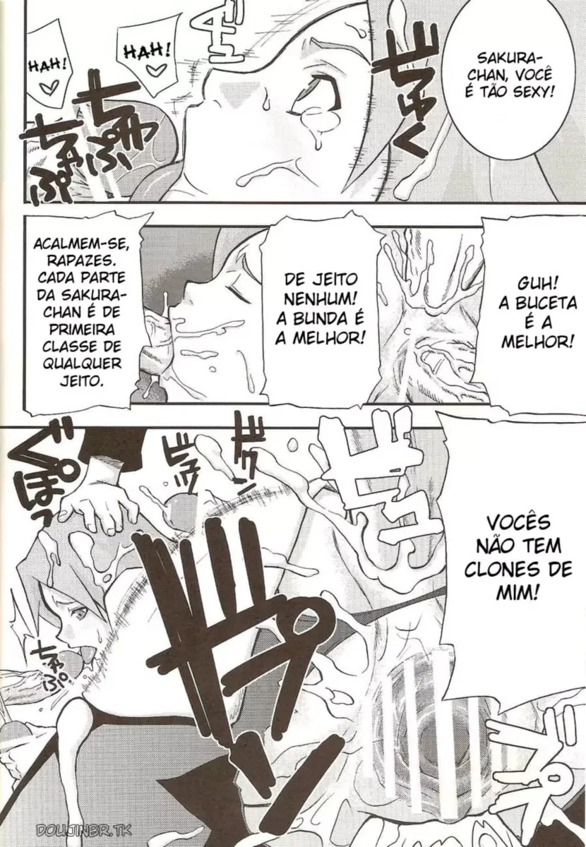 Naruto Pornô: Sakura Pagando um Boquete Guloso para Naruto em HQ Brasileiro