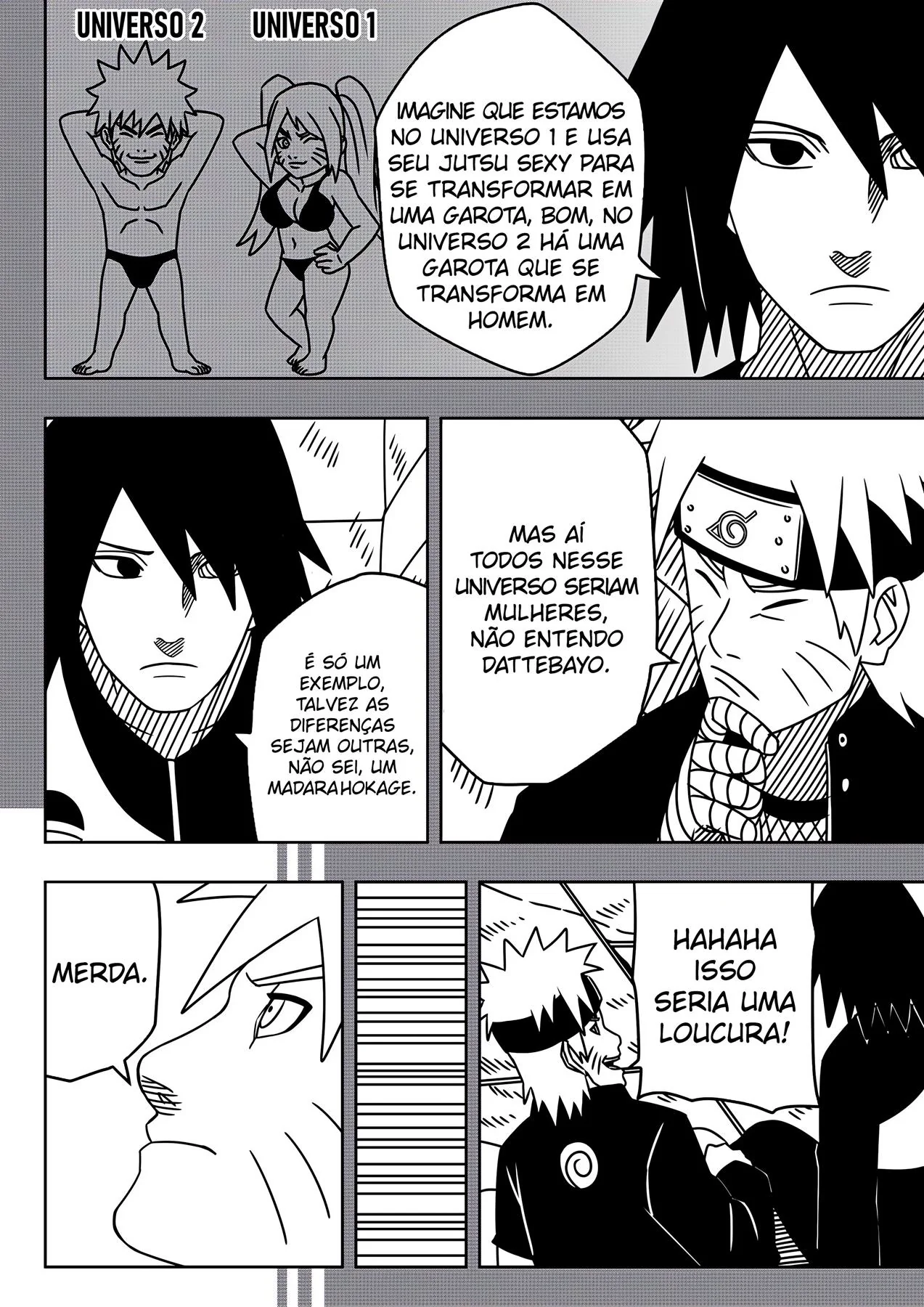 Naruto viaja para outro mundo e se depara com uma orgia piranha em Hentai HQ