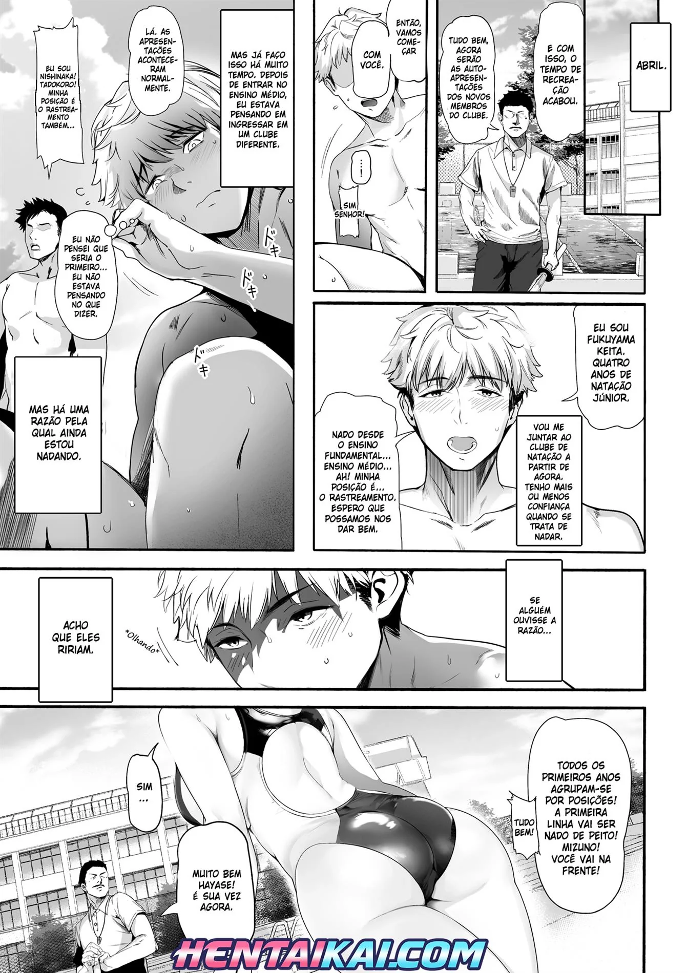 Natação e Desejo: A Piranha da Buceta Molhada da Saki em Hentai HQ Brasileiro