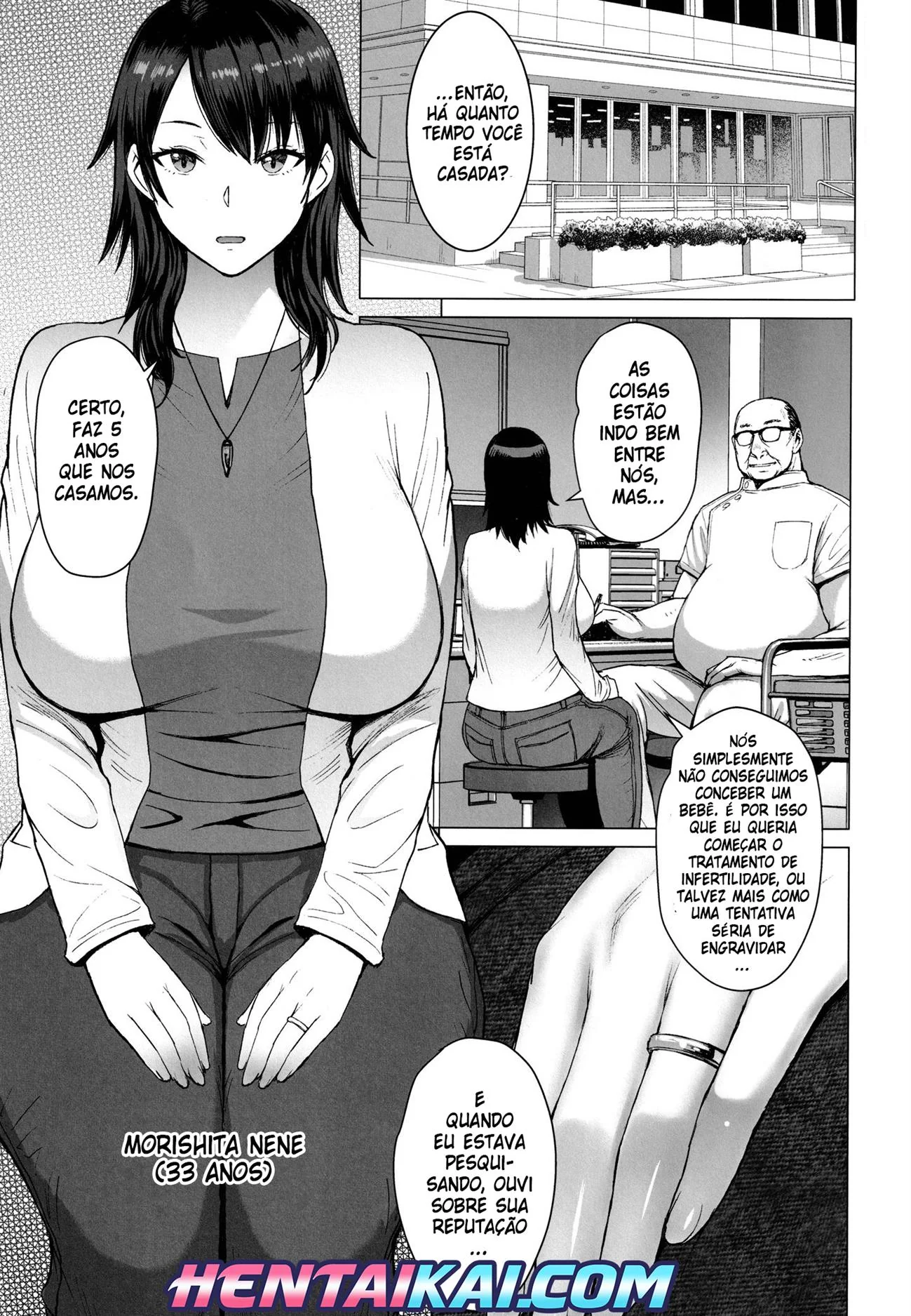 Nene e a Clínica Especial da Sacanagem em Hentai HQ