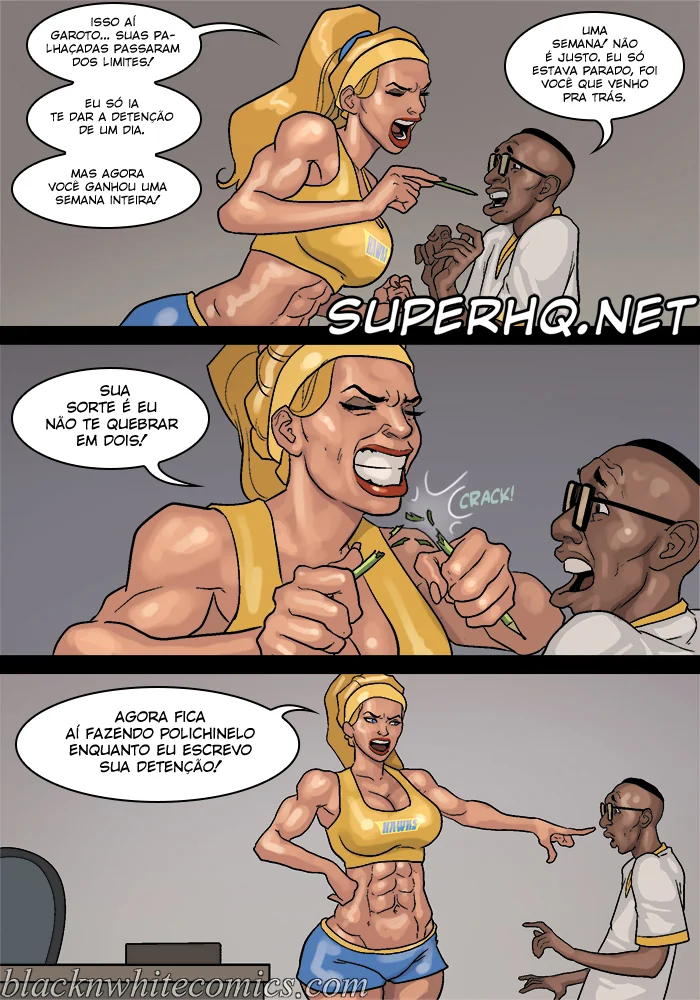 Nerd Dotado Fodendo as Piranhas da Escola - HQ Hentai de Sexo Brutal