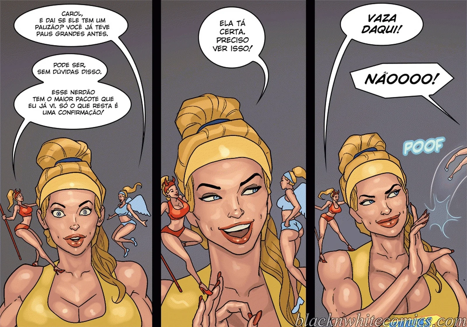 Nerd Dotado Fodendo as Piranhas da Escola - HQ Hentai de Sexo Brutal