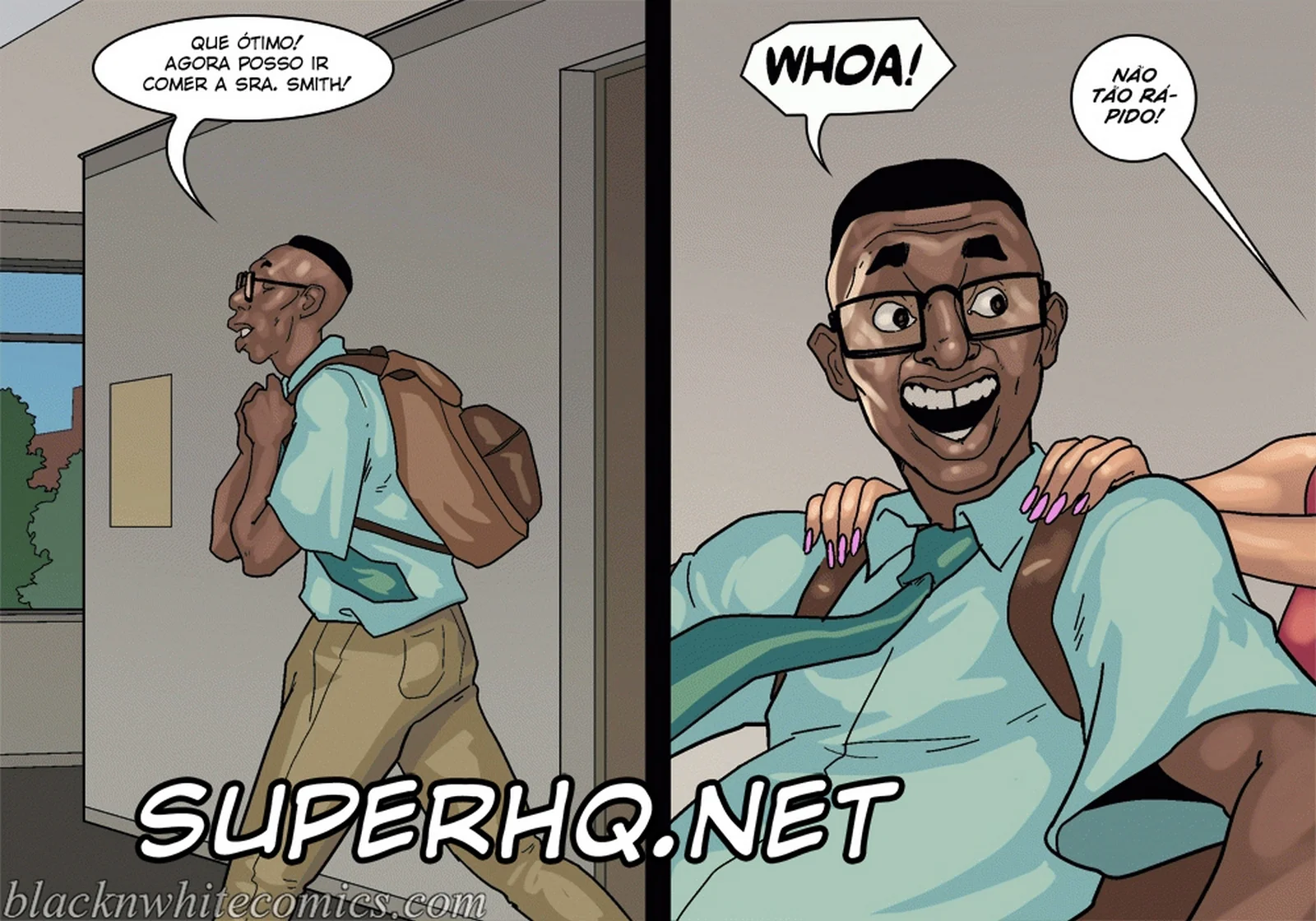 Nerd Dotado Fodendo as Piranhas da Escola - HQ Hentai de Sexo Brutal