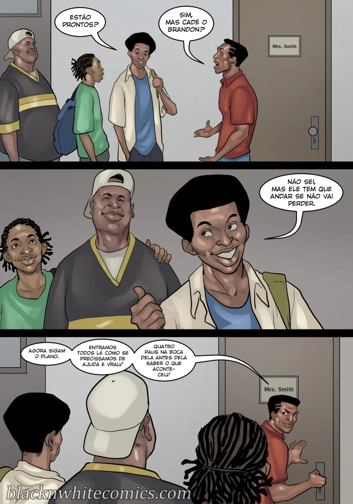 Nerd Dotado Fodendo as Piranhas da Escola - HQ Hentai de Sexo Brutal