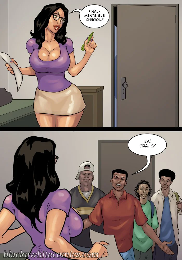 Nerd Dotado Fodendo as Piranhas da Escola - HQ Hentai de Sexo Brutal