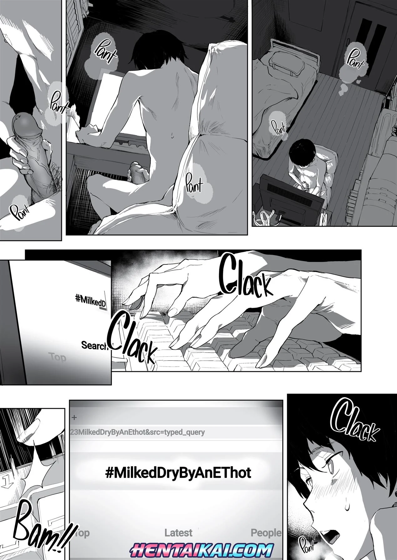 Nerd piranha marcando encontros para foder em troca de dinheiro em Hentai HQ Brasileiro