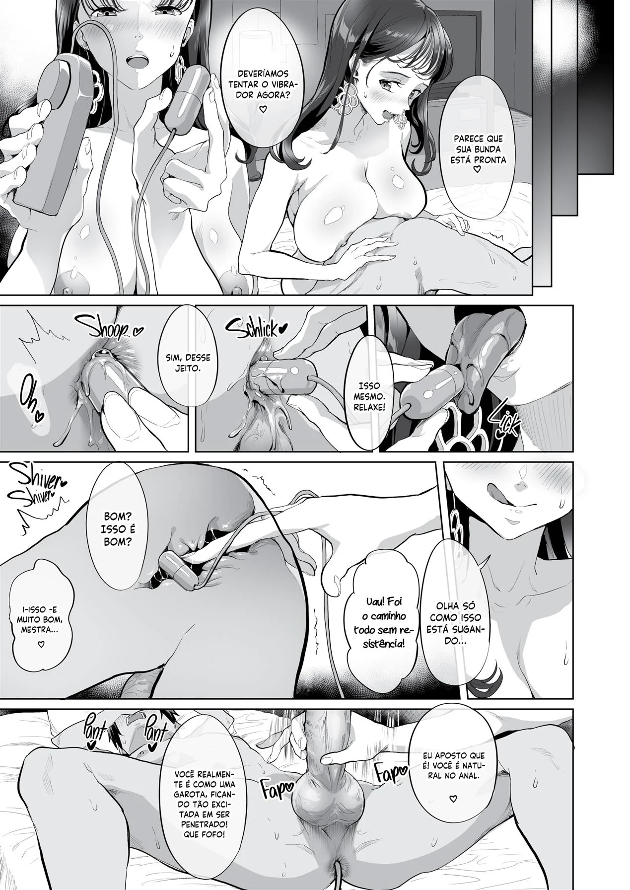 Nerd piranha marcando encontros para foder em troca de dinheiro em Hentai HQ Brasileiro