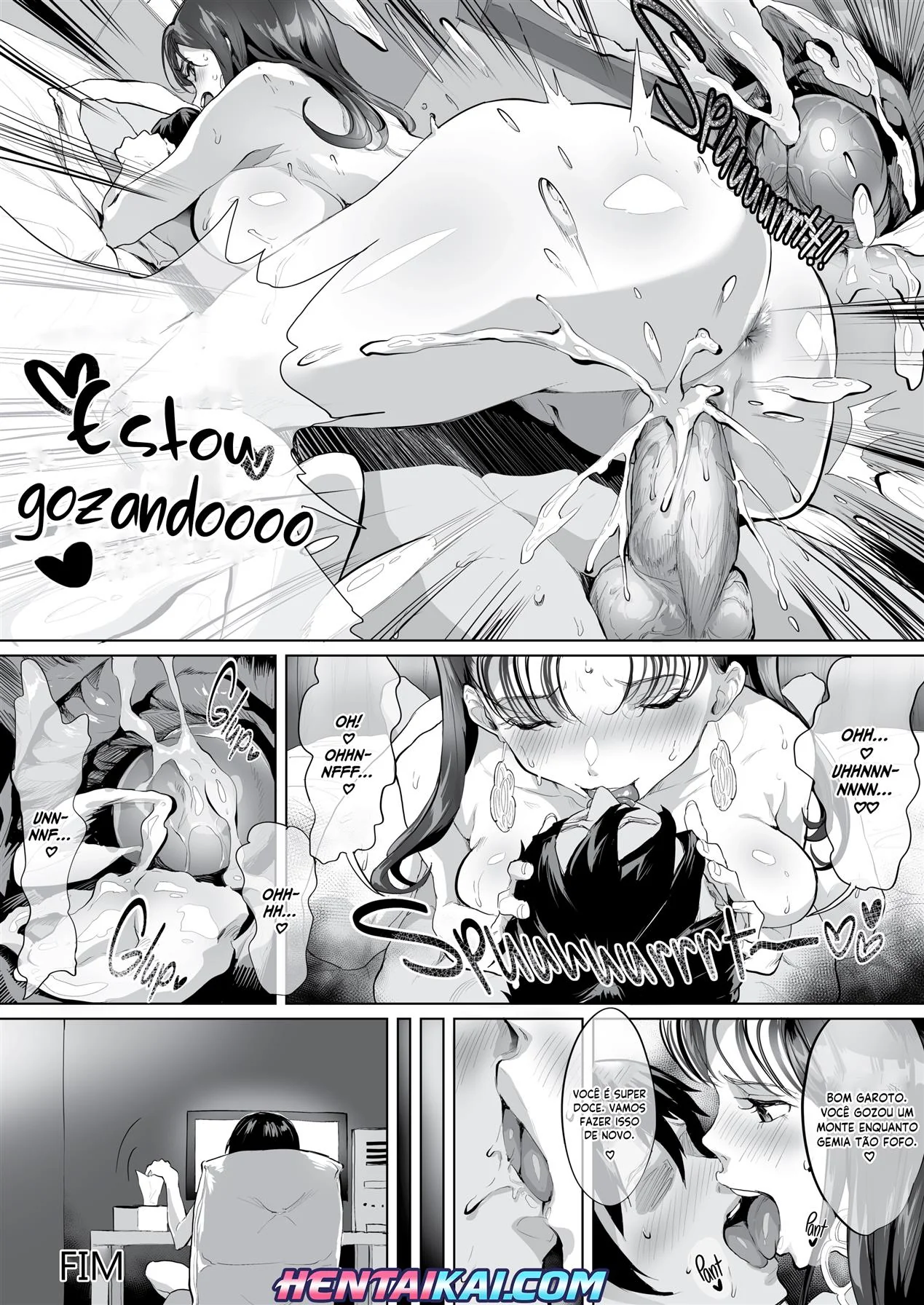 Nerd piranha marcando encontros para foder em troca de dinheiro em Hentai HQ Brasileiro