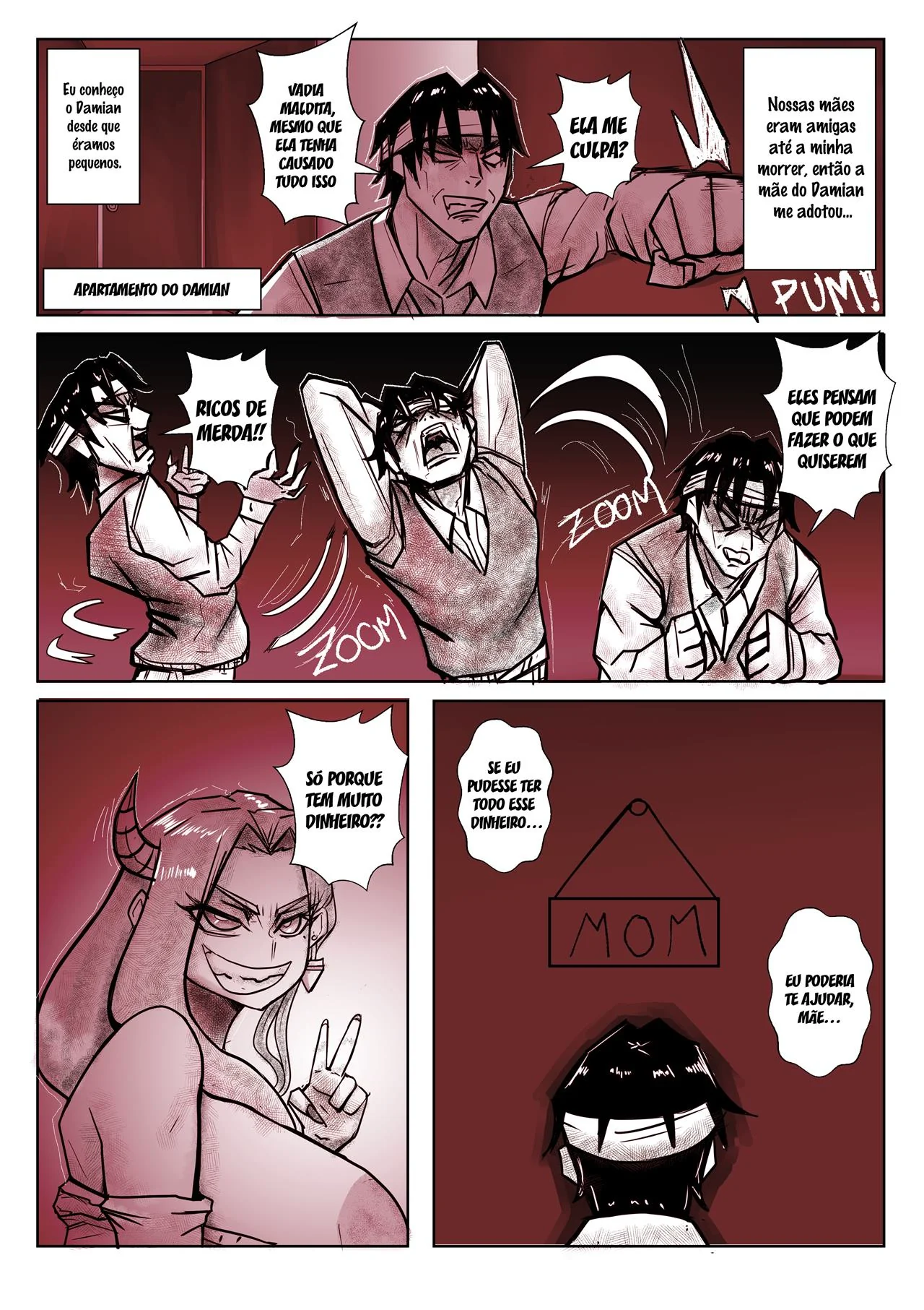 Nerd Sortudo Trepa com a Mais Gostosa do Colégio e é Flagrado Pela Admiradora Secreta em Hentai HQ Brasileiro!