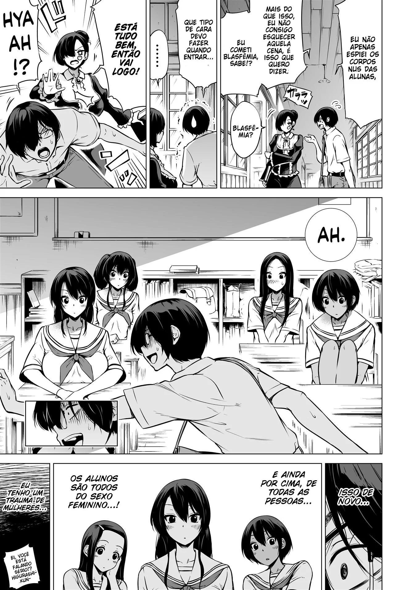 Neto safado herda mais do que deveria do vovô piranha em Hentai HQ Brasileiro