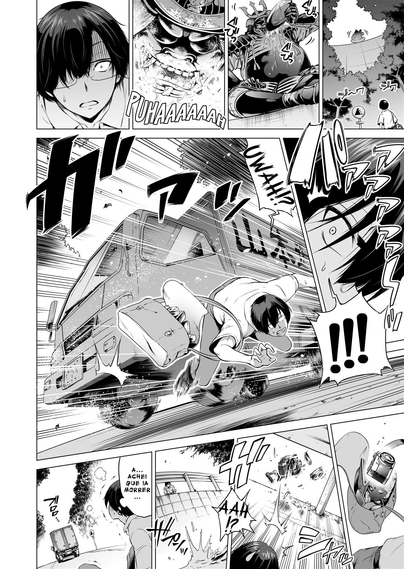 Neto safado herda mais do que deveria do vovô piranha em Hentai HQ Brasileiro