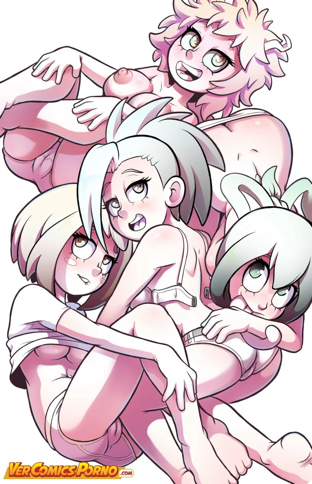 Novinhas Piranhas de Boku No Hero na Escola - Paródia Hentai HQ