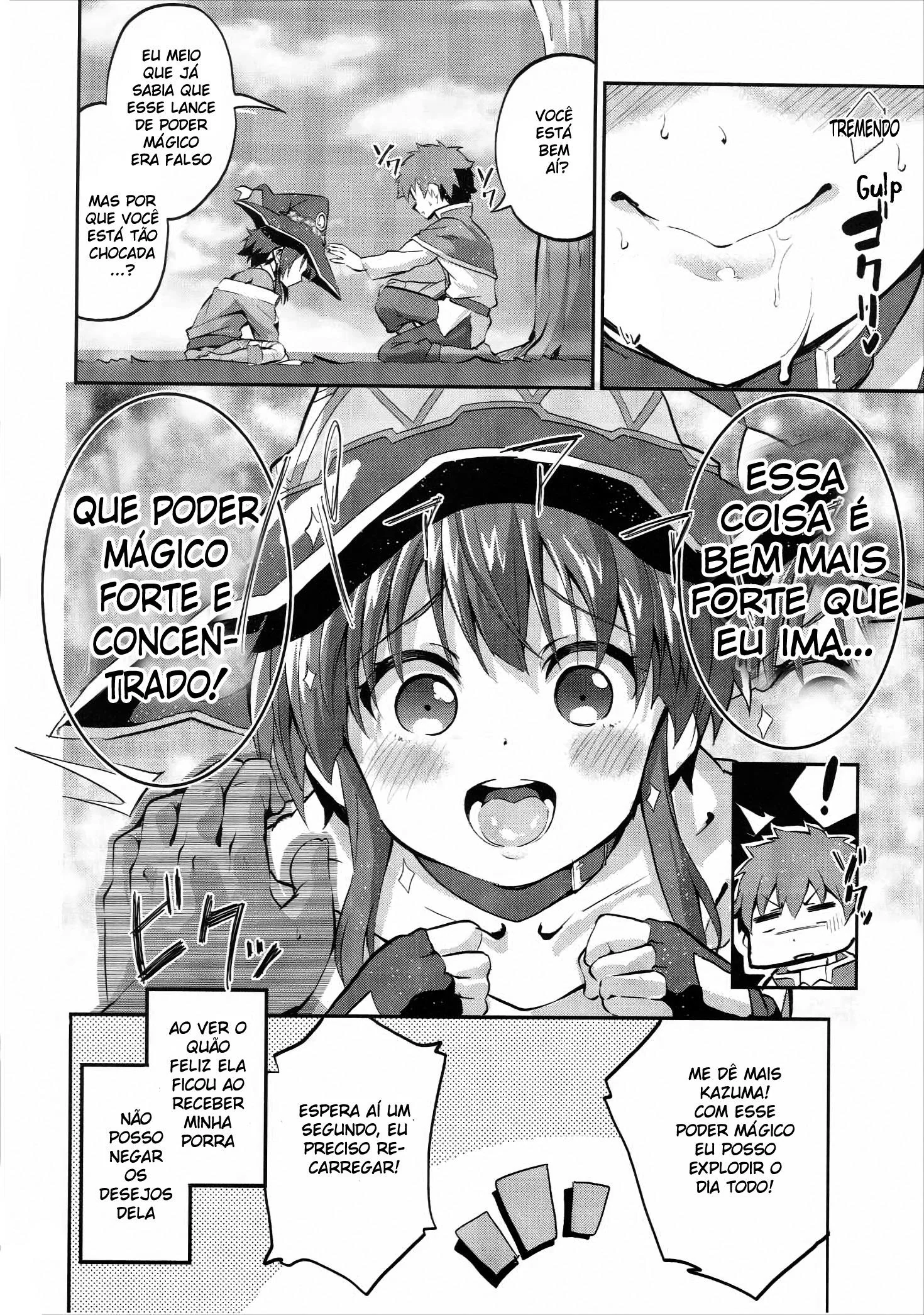 O Poder da Mana: Megumin e Kazuma na Floresta - Hentai HQ Brasileiro