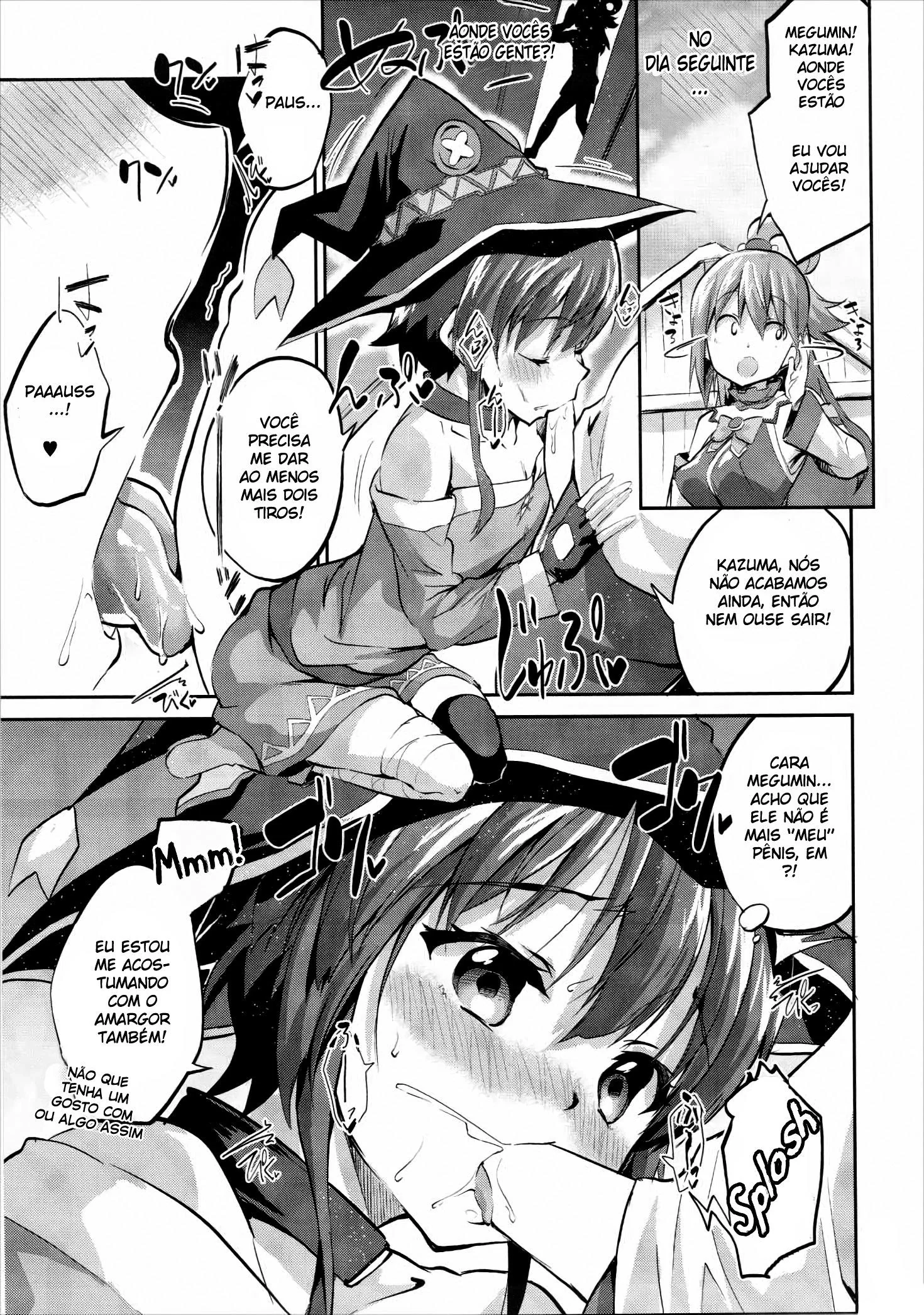 O Poder da Mana: Megumin e Kazuma na Floresta - Hentai HQ Brasileiro