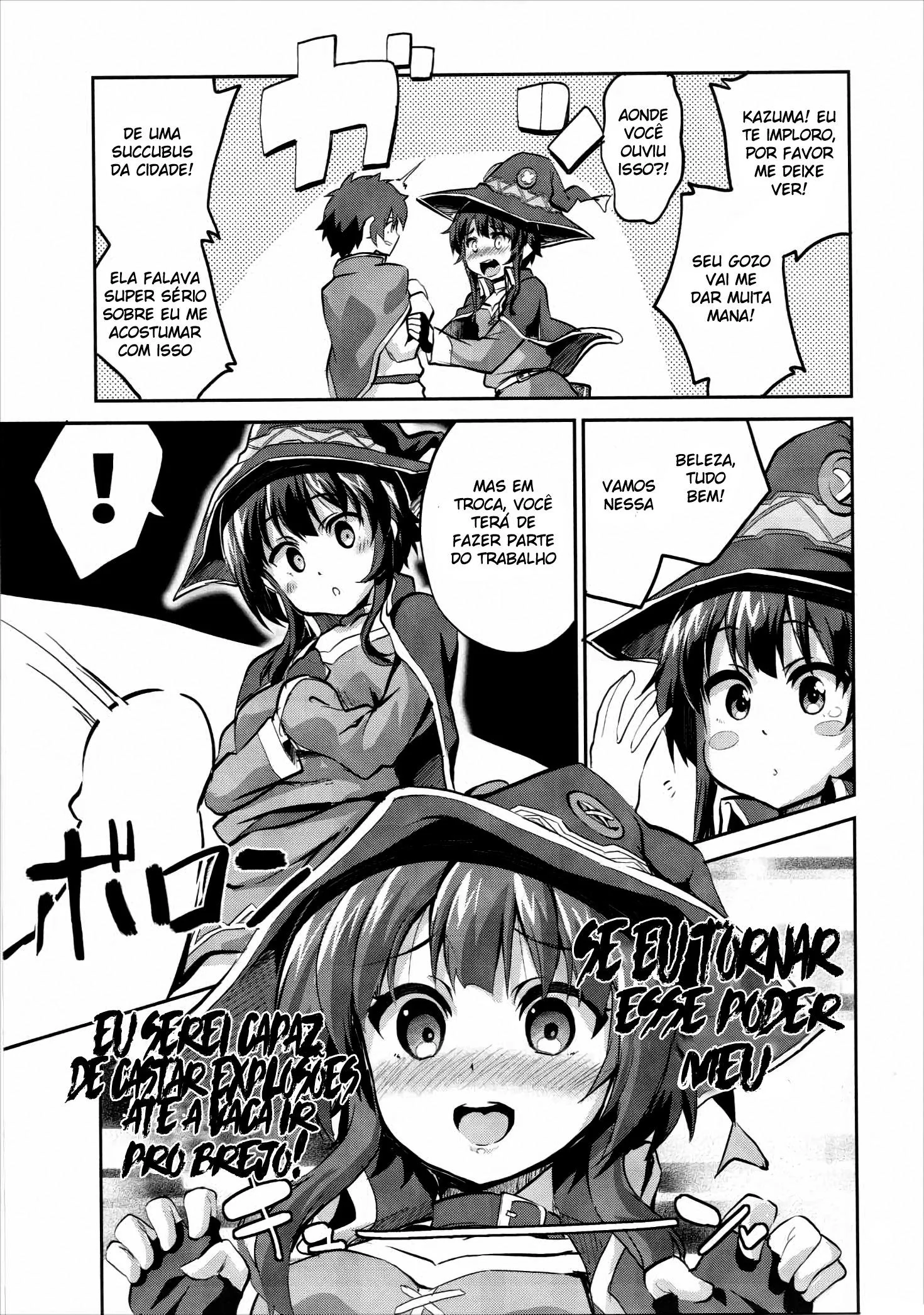 O Poder da Mana: Megumin e Kazuma na Floresta - Hentai HQ Brasileiro