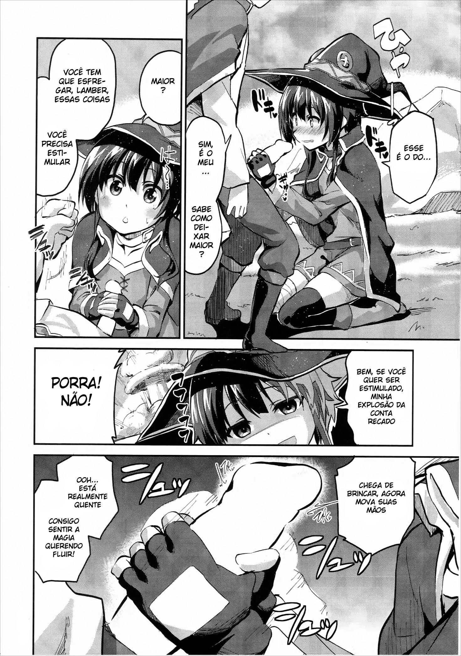 O Poder da Mana: Megumin e Kazuma na Floresta - Hentai HQ Brasileiro