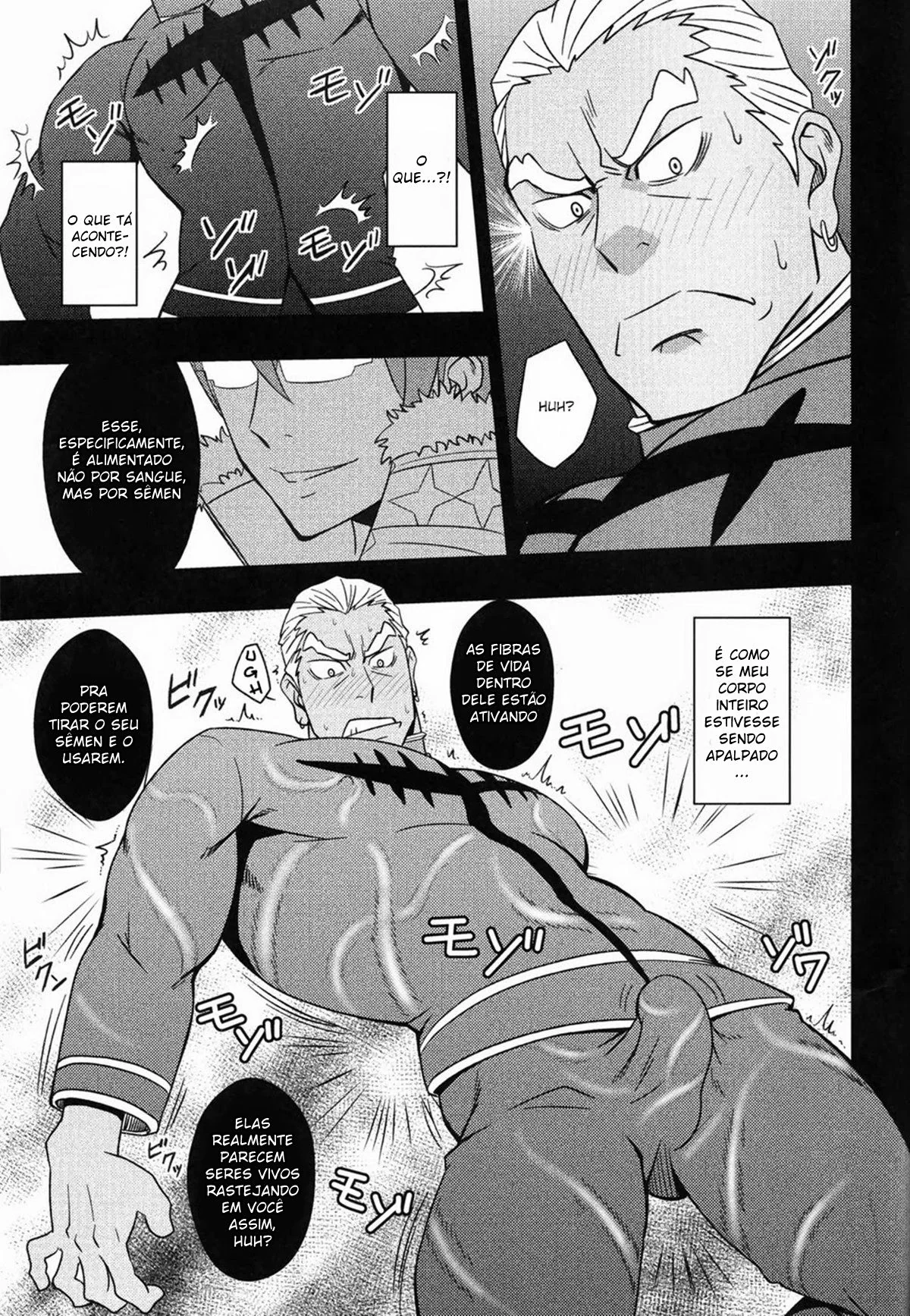 O Poderoso Ira Gamagoori Dominado e Abusado Pelo Vilão Tsumugu - Em Hentai HQ Brasileiro