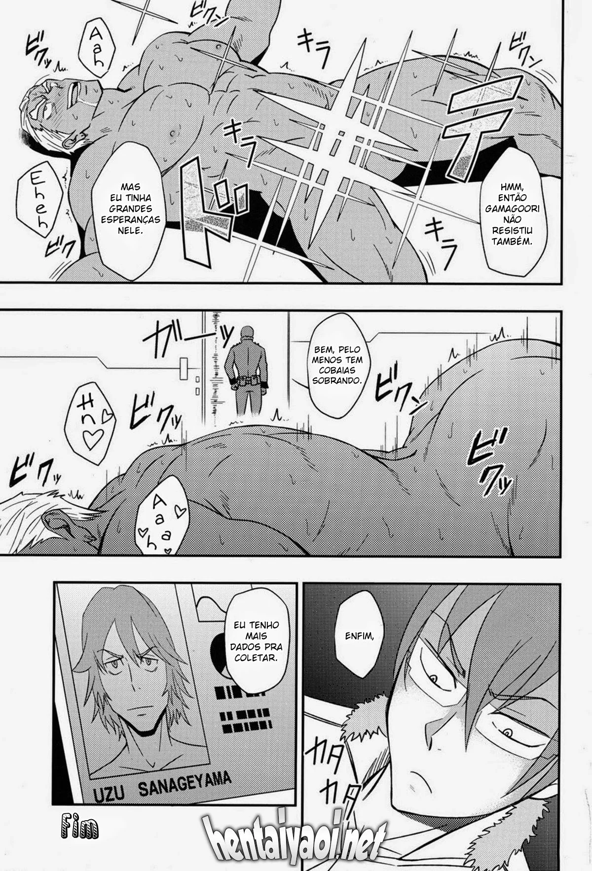 O Poderoso Ira Gamagoori Dominado e Abusado Pelo Vilão Tsumugu - Em Hentai HQ Brasileiro