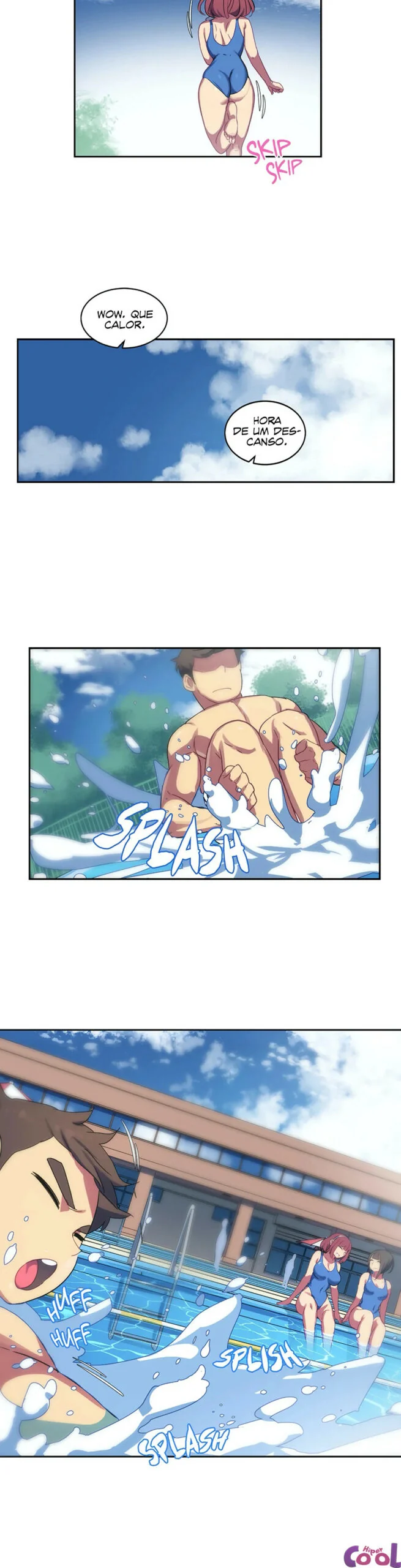 O Zelador Safado da Piscina Feminina: Fodendo as Piranhas Depois do Mergulho" em Hentai HQ Brasileiro