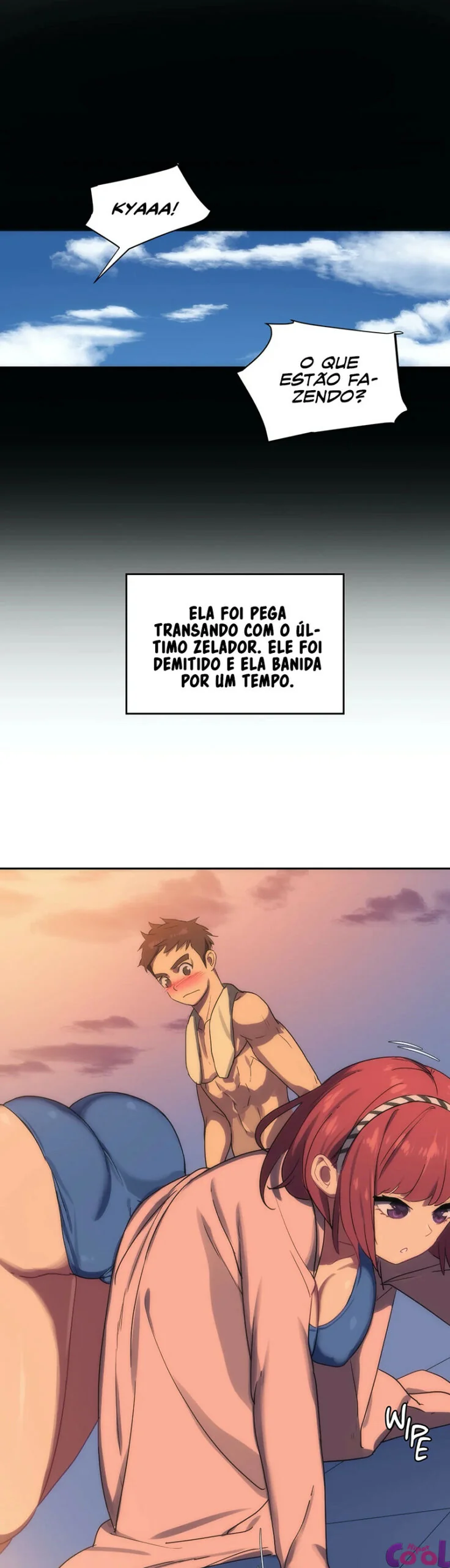 O Zelador Safado da Piscina Feminina: Fodendo as Piranhas Depois do Mergulho" em Hentai HQ Brasileiro