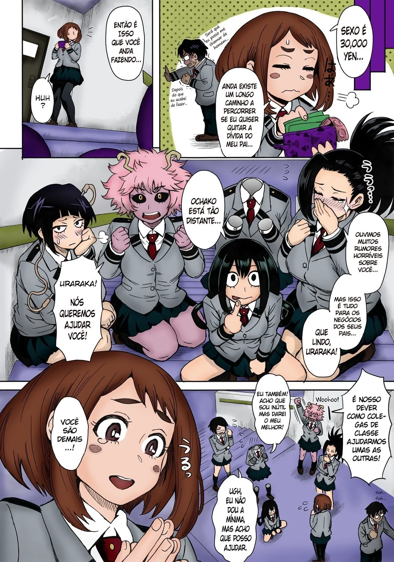 Ochako Uraraka: A Piranha que Libera a Buceta para Muitas Pirocas em Boku no Hero Hentai HQ Brasileiro