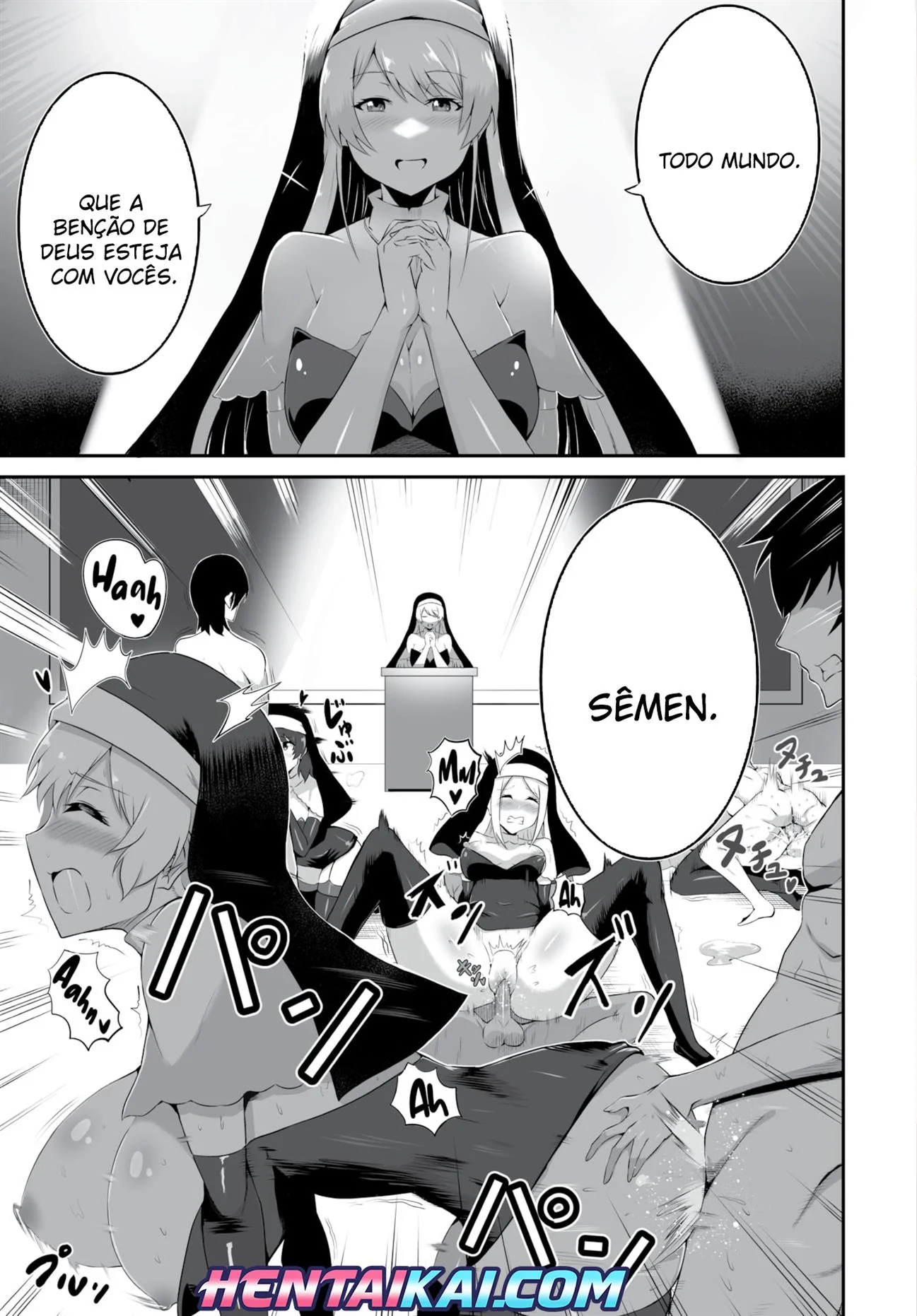 Orfanato das Piranhas: Ensaios com as Pirocas dos Garotos - Hentai HQ Brasileiro