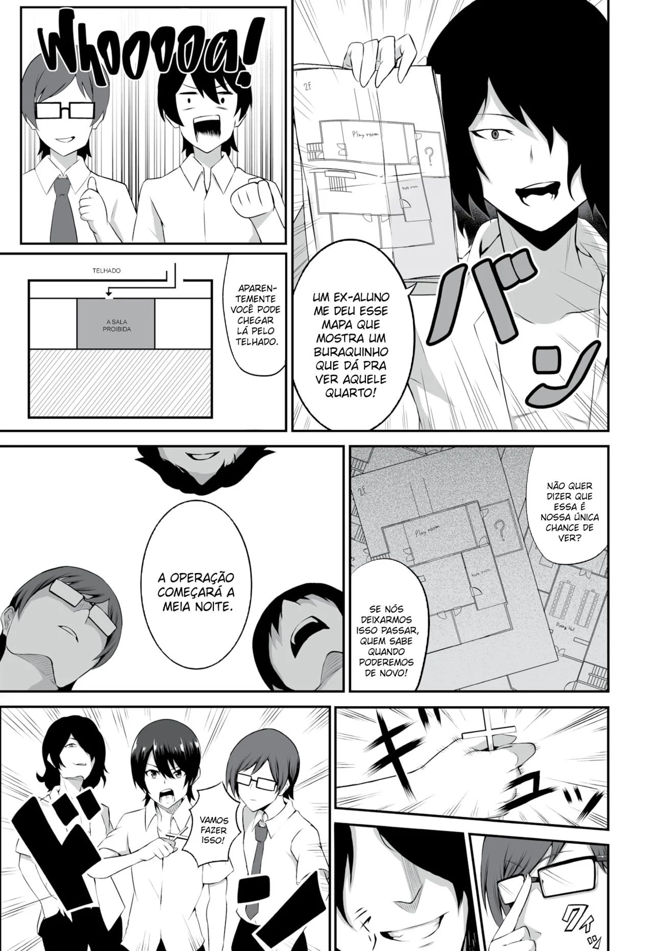 Orfanato das Piranhas: Ensaios com as Pirocas dos Garotos - Hentai HQ Brasileiro