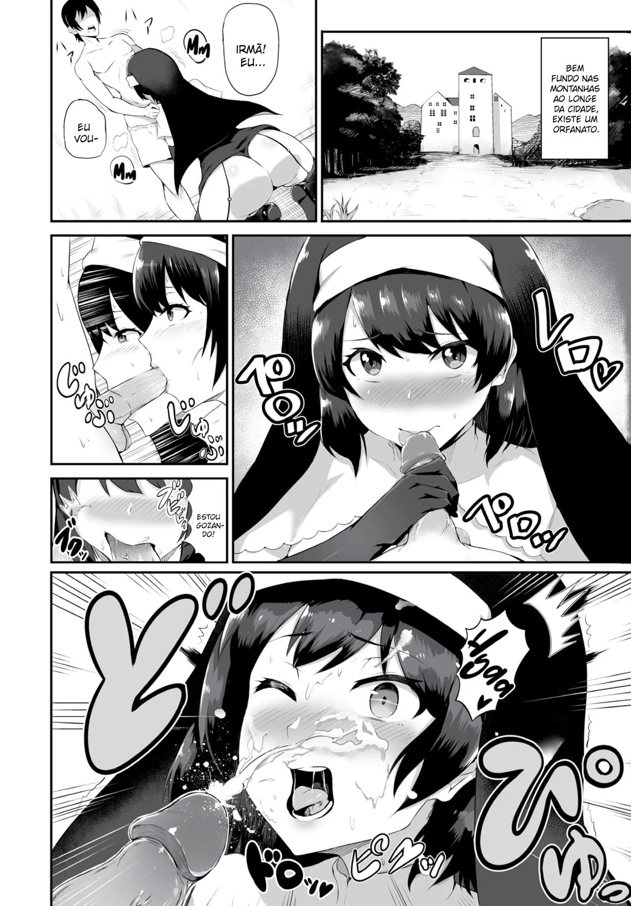 Orfanato das Piranhas: Ensaios com as Pirocas dos Garotos - Hentai HQ Brasileiro