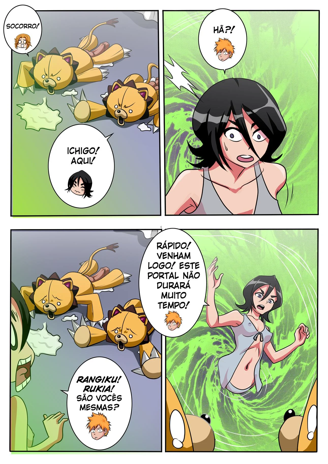 Orihime e Ichigo se entregam à safadeza em Bleach A What If Story Cp.5.5 - HQ Brasileiro