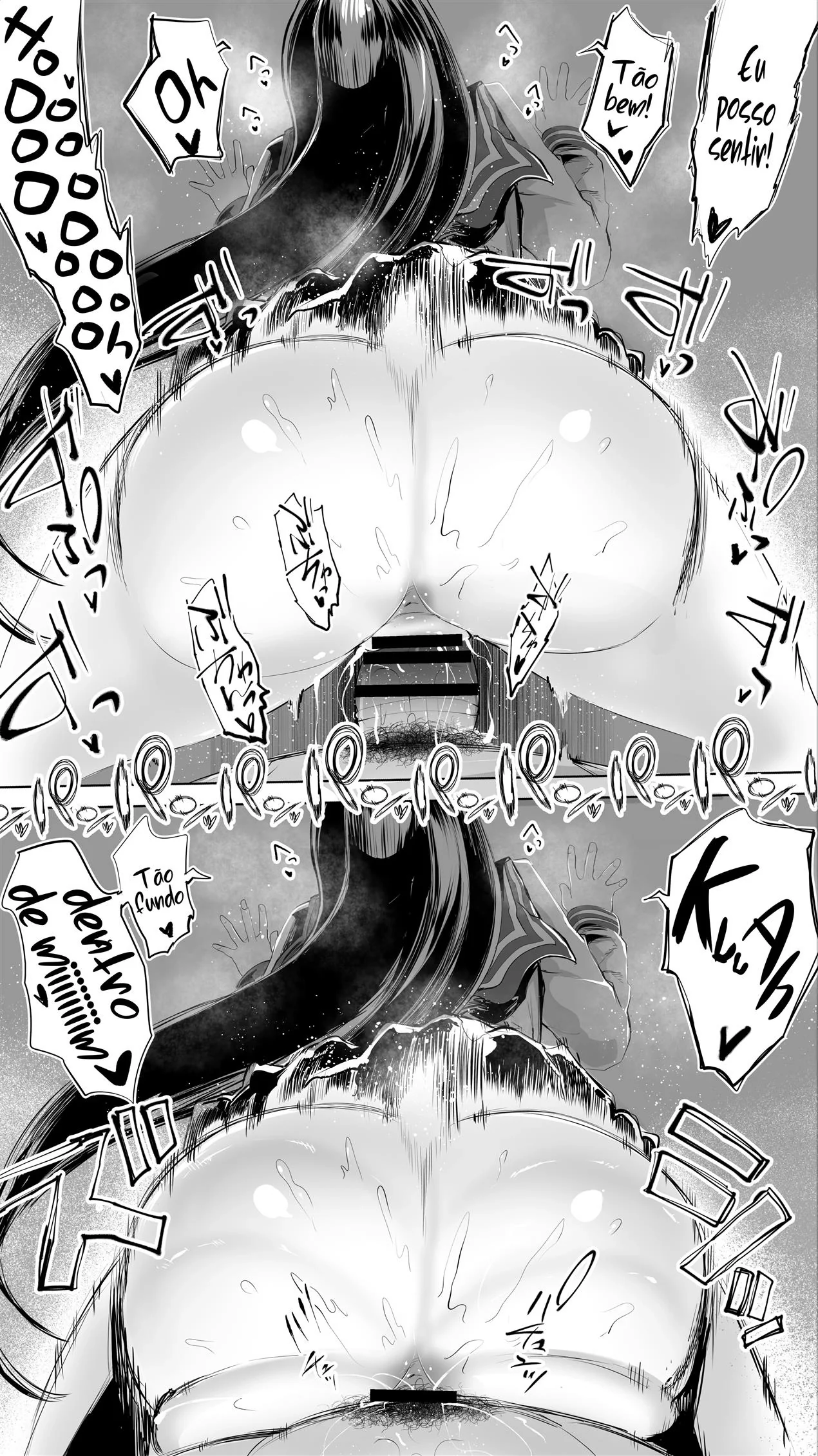 Pai de família dá um trato na colegial piranha em Hentai HQ Brasileiro