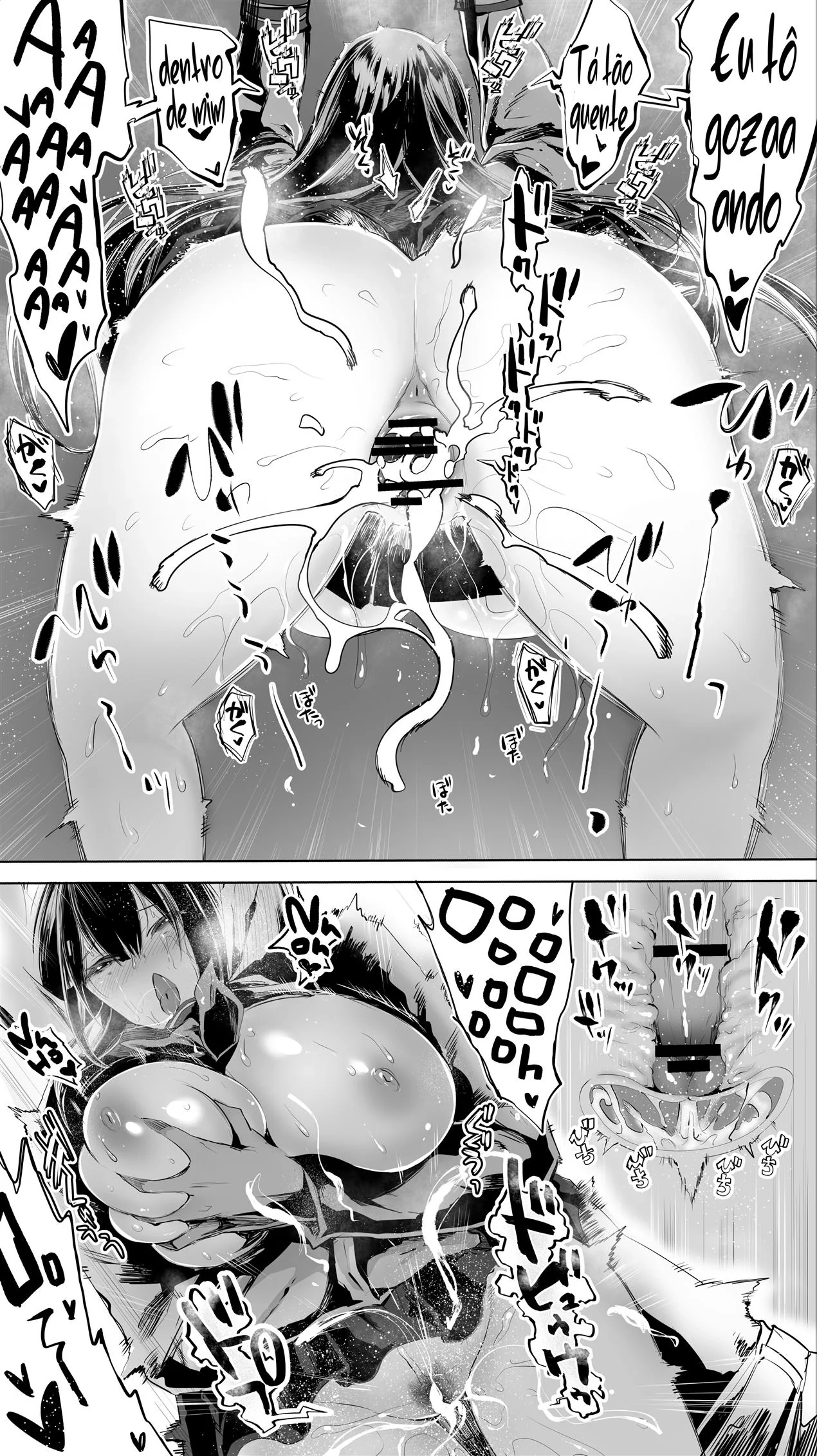 Pai de família dá um trato na colegial piranha em Hentai HQ Brasileiro