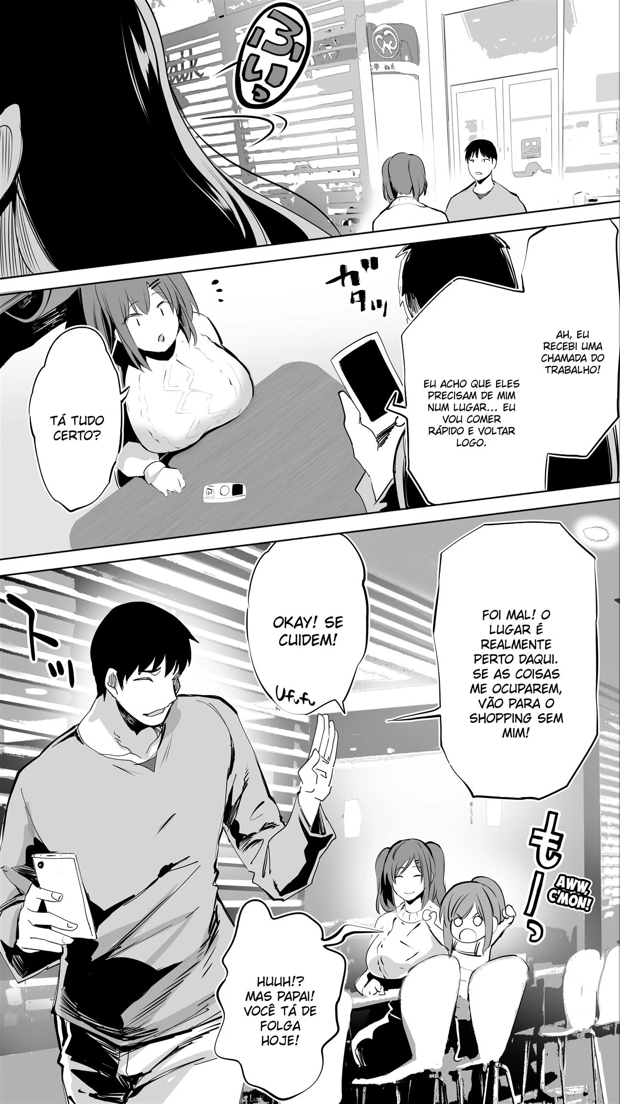 Pai de família dá um trato na colegial piranha em Hentai HQ Brasileiro