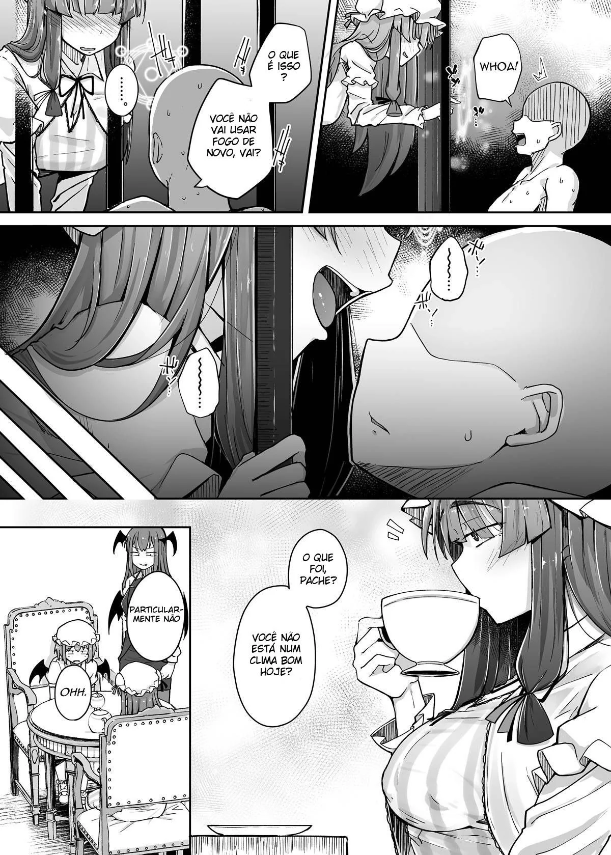 Patchouli-sama e o Mistério do Buraco Proibido em Hentai HQ