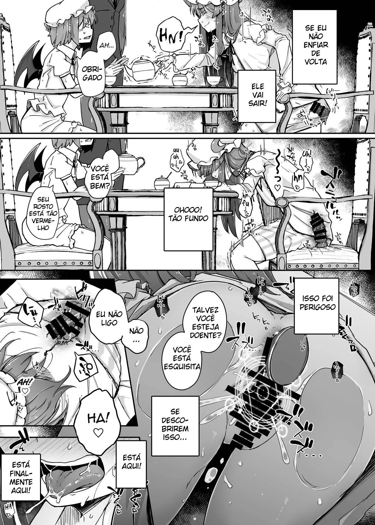 Patchouli-sama e o Mistério do Buraco Proibido em Hentai HQ