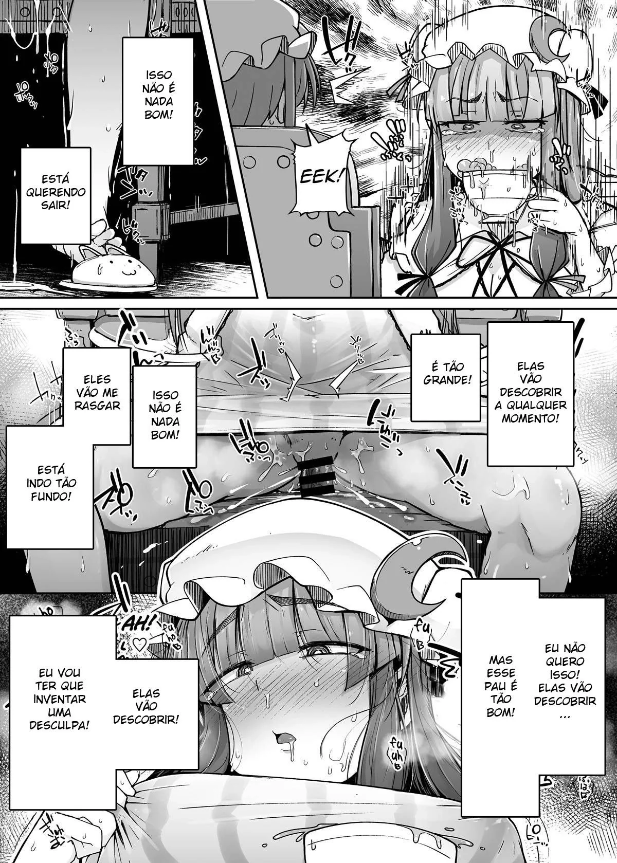 Patchouli-sama e o Mistério do Buraco Proibido em Hentai HQ
