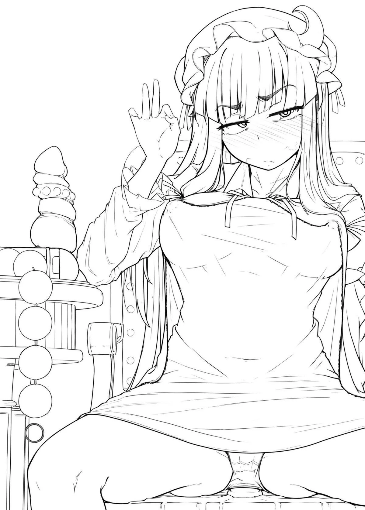 Patchouli-sama e o Mistério do Buraco Proibido em Hentai HQ